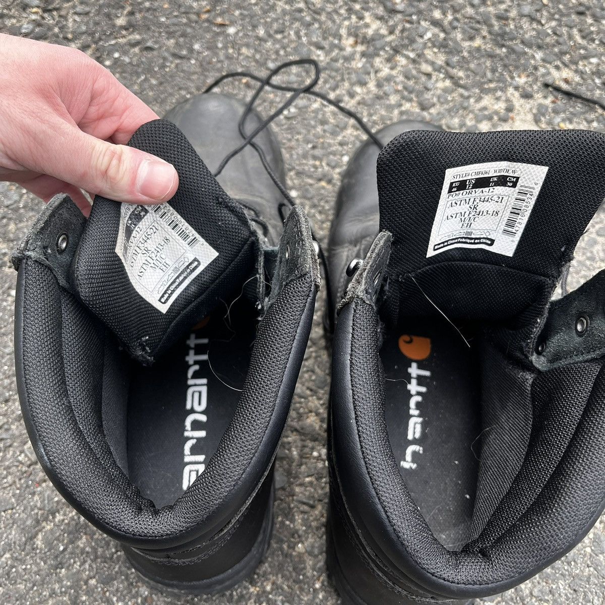 Other Vintage Carhartt Black Shoes Size 12 Size US 12 / EU 45 - 5 Thumbnail