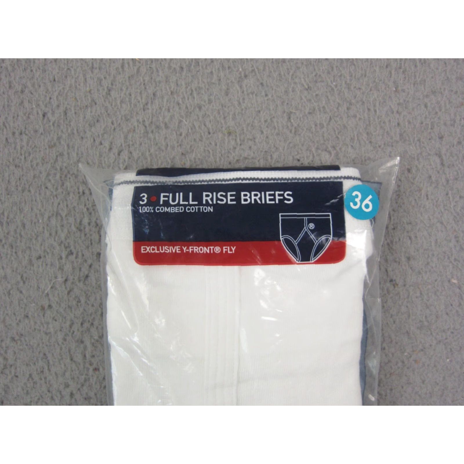 Jockey VINTAGE Jockey Briefs Mens 36 White 3 Pack Underwear Cotton Y-Front NOS Y2K Male Underwear 3 Piece Set White Cotton Jersey Classic Mens Size US 36 / EU 52 - 2 Thumbnail