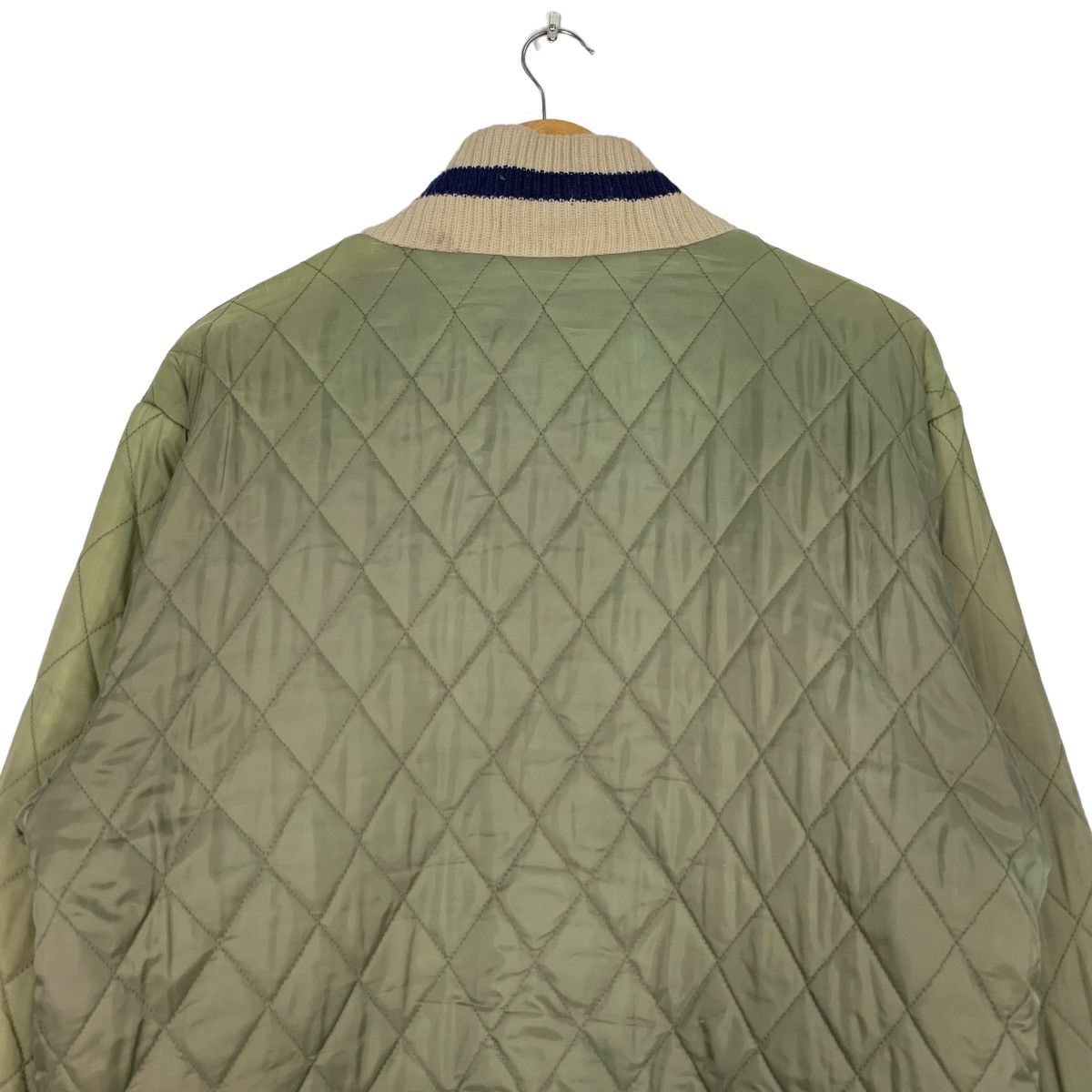 Japanese Brand FIRST PARKING Quilted Fleece Reversible Jacket #0946-C42 Size US M / EU 48-50 / 2 - 8 Thumbnail