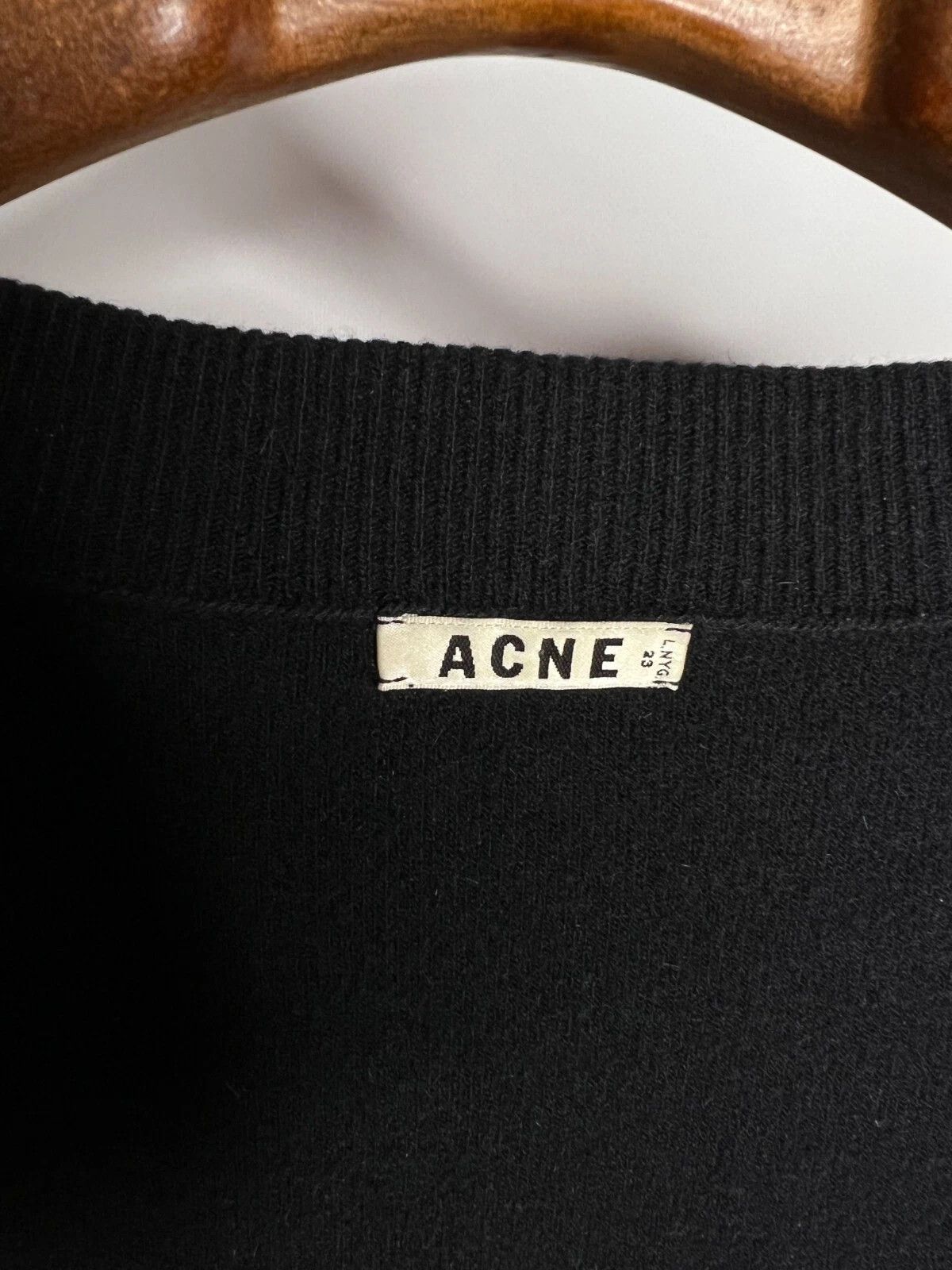 Acne Studios Acne Studios Olympia Black Merino Wool Agnora Bomber Jacket Size S / US 4 / IT 40 - 12 Thumbnail