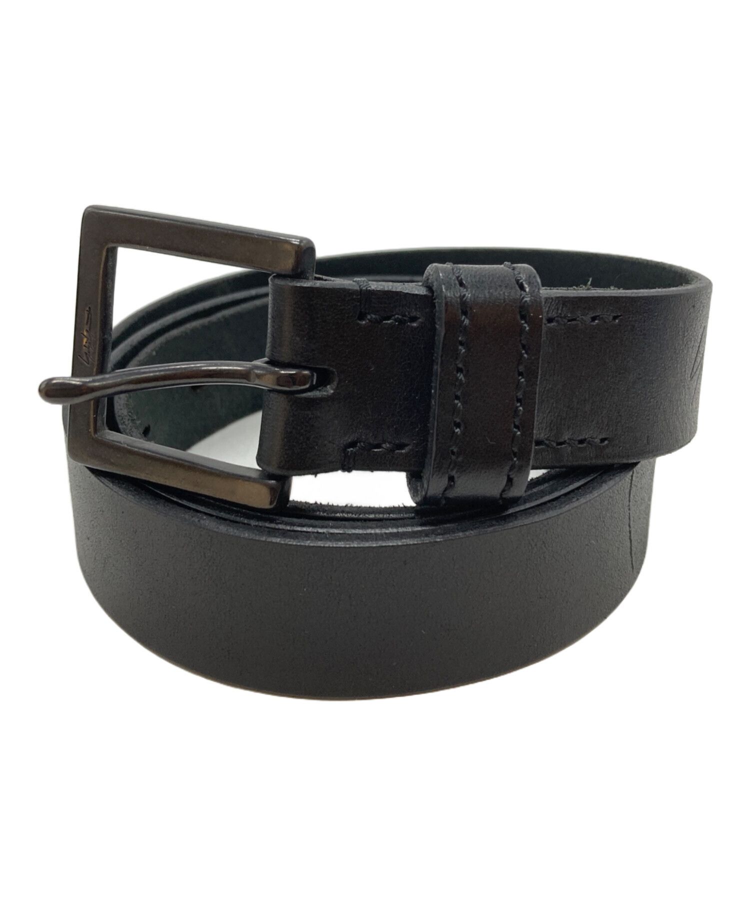 Yohji Yamamoto Yohji Yamamoto pour homme MAT SOFT OIL 30MM PLAIN BELT Size ONE SIZE - 1 Thumbnail