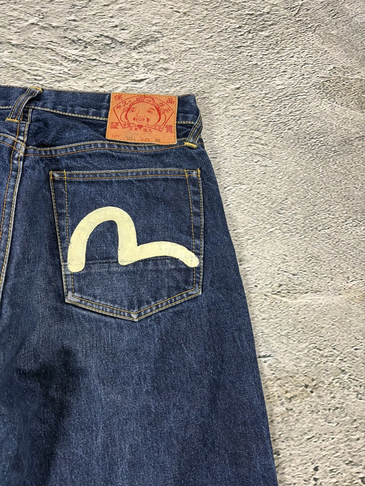 Evisu Evisu jeans vintage handpainted seagull logo selvedge white Size US 30 / EU 46 - 4 Thumbnail