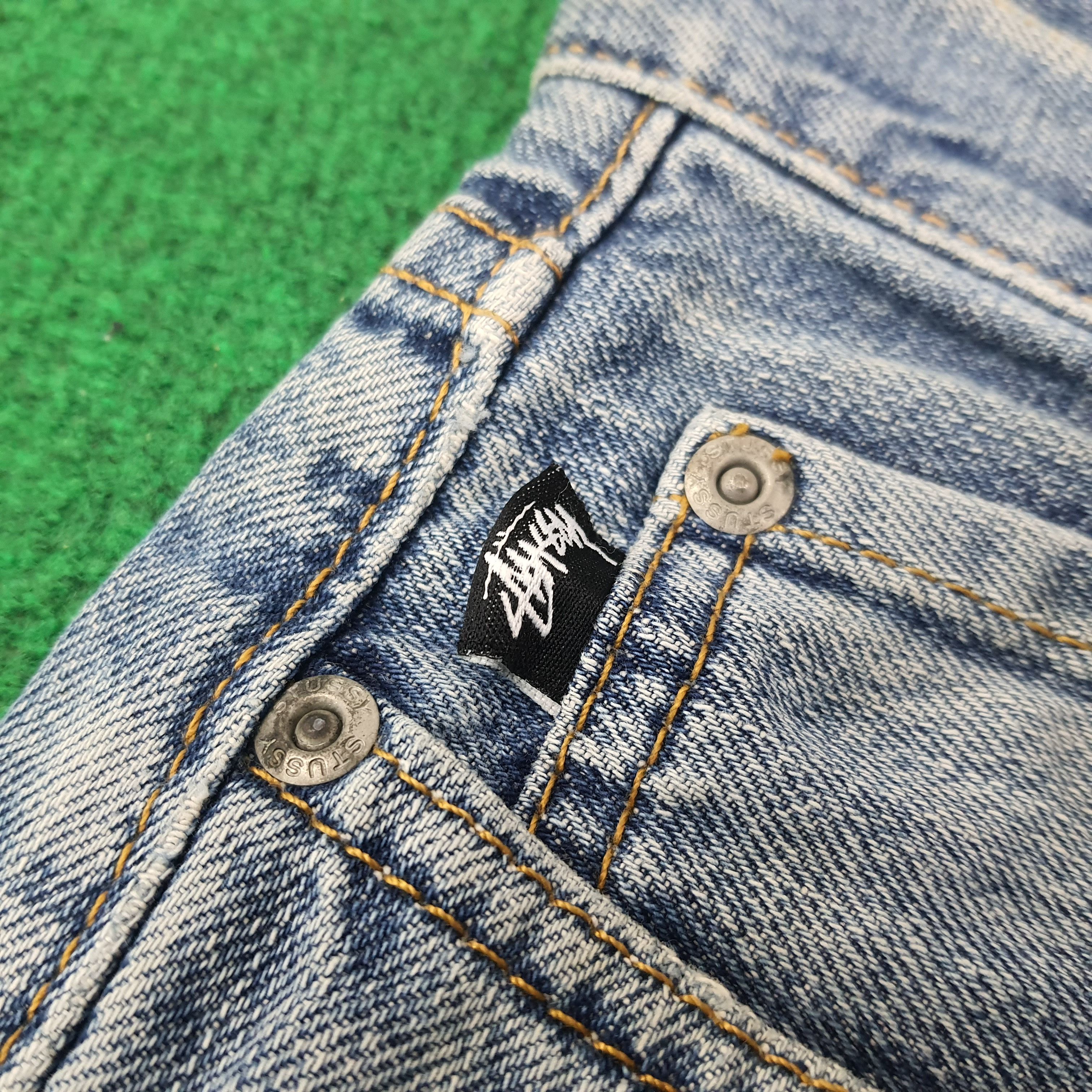 Stussy Vintage Stussy Rough n Rugged Denim Custom Logo Jeans C228N9 Size US 31 - 6 Thumbnail