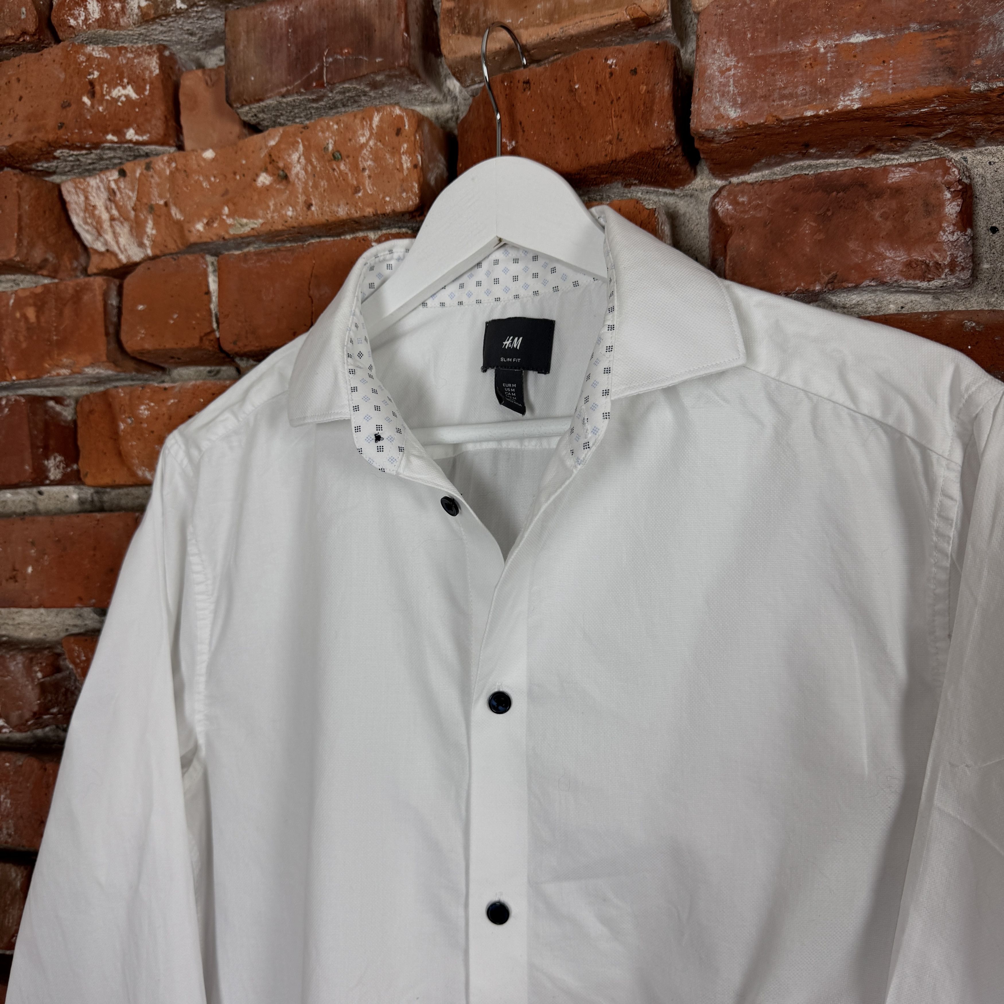 H&M H&M white formal shirt elegant long sleeve (M) Size US M / EU 48-50 / 2 - 3 Thumbnail
