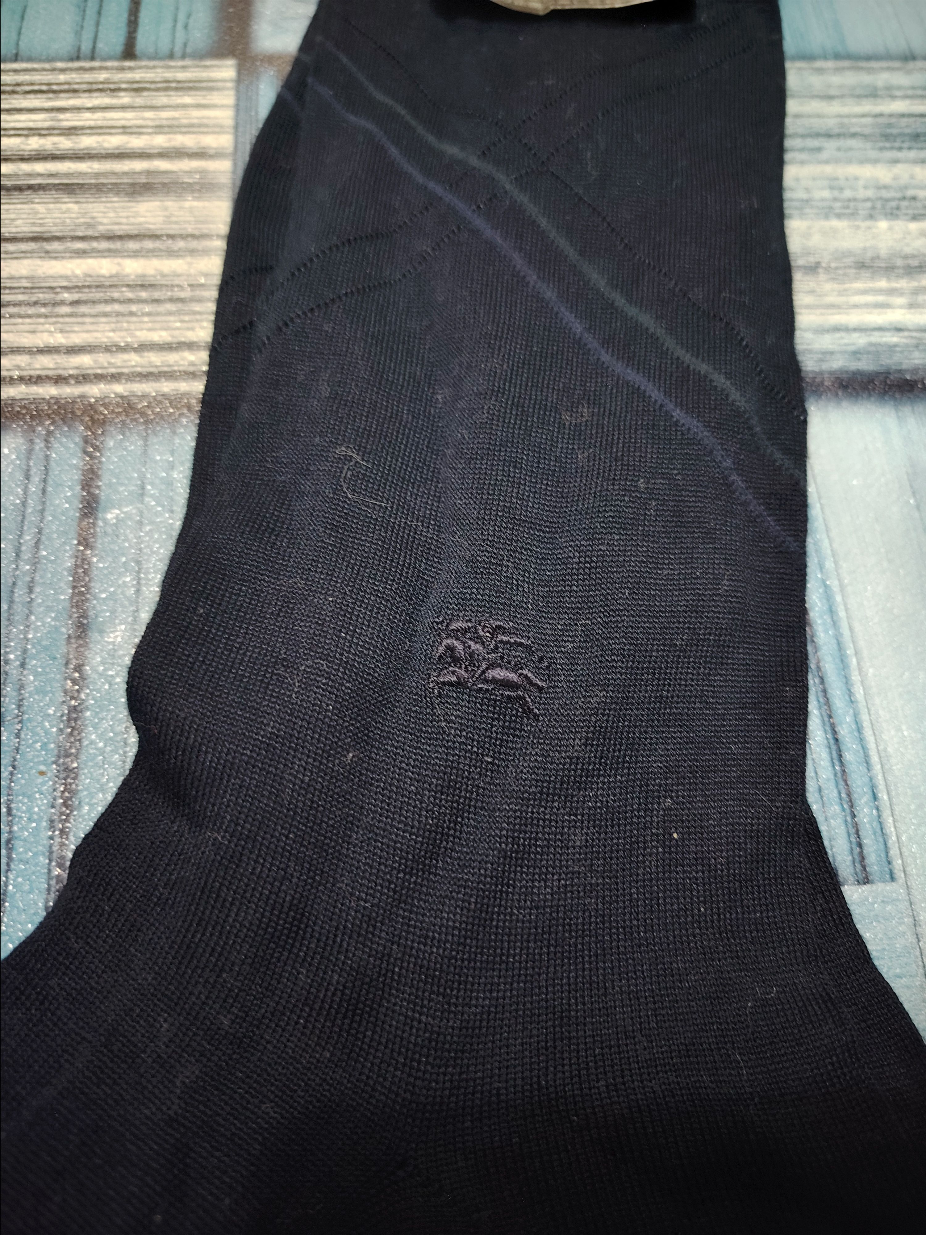 Burberry Burberrys soft socks dark blue Size ONE SIZE - 3 Thumbnail
