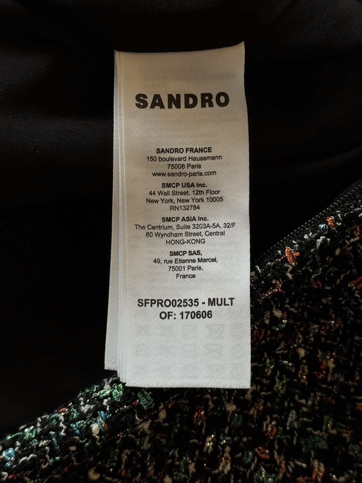 Designer × Sandro Sandro oldmoney style coloured tweed dress Size M / US 6-8 / IT 42-44 - 9 Thumbnail