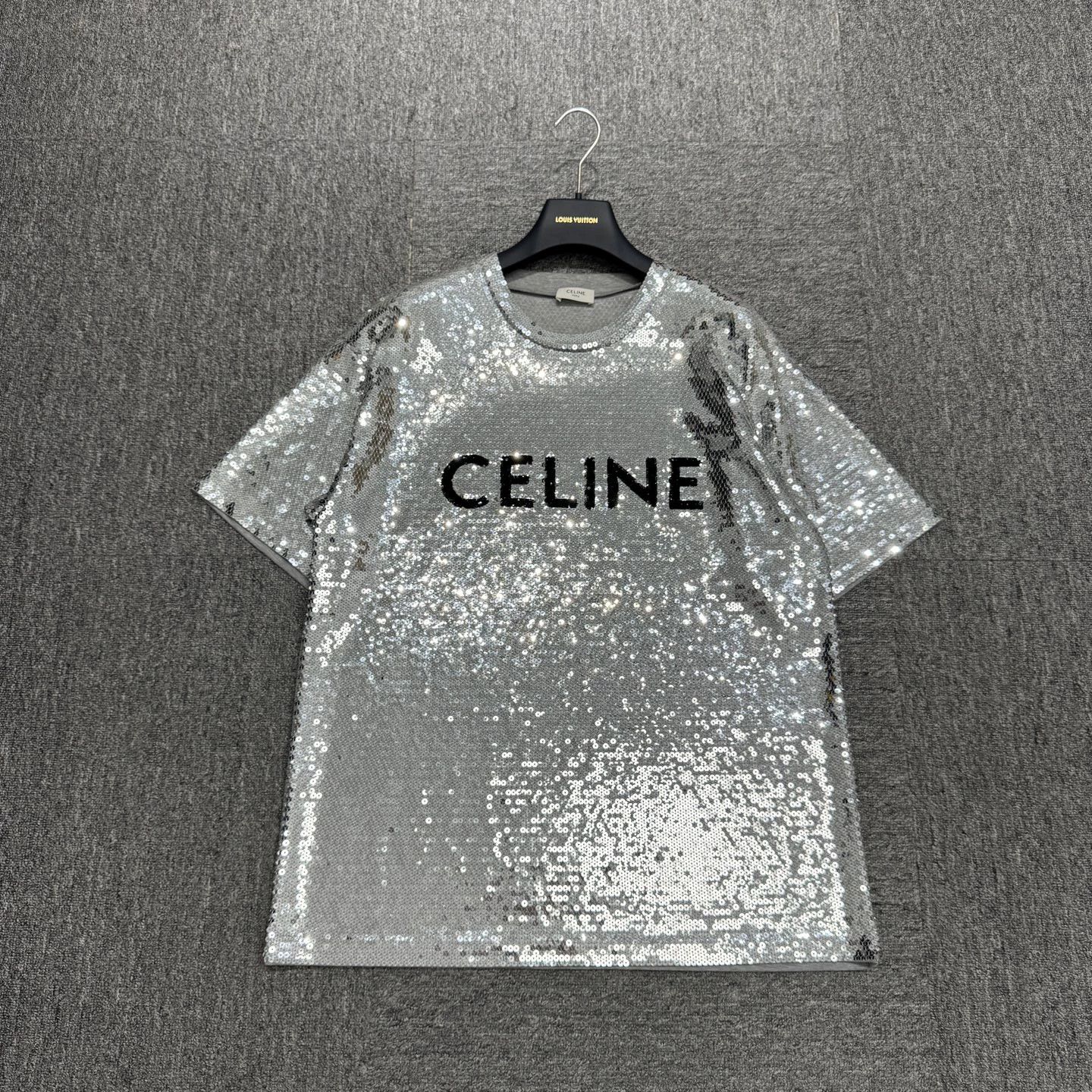 Celine Celine All-Over Sequin Print Short-Sleeve Tee M Size M / US 6-8 / IT 42-44 - 1 Thumbnail