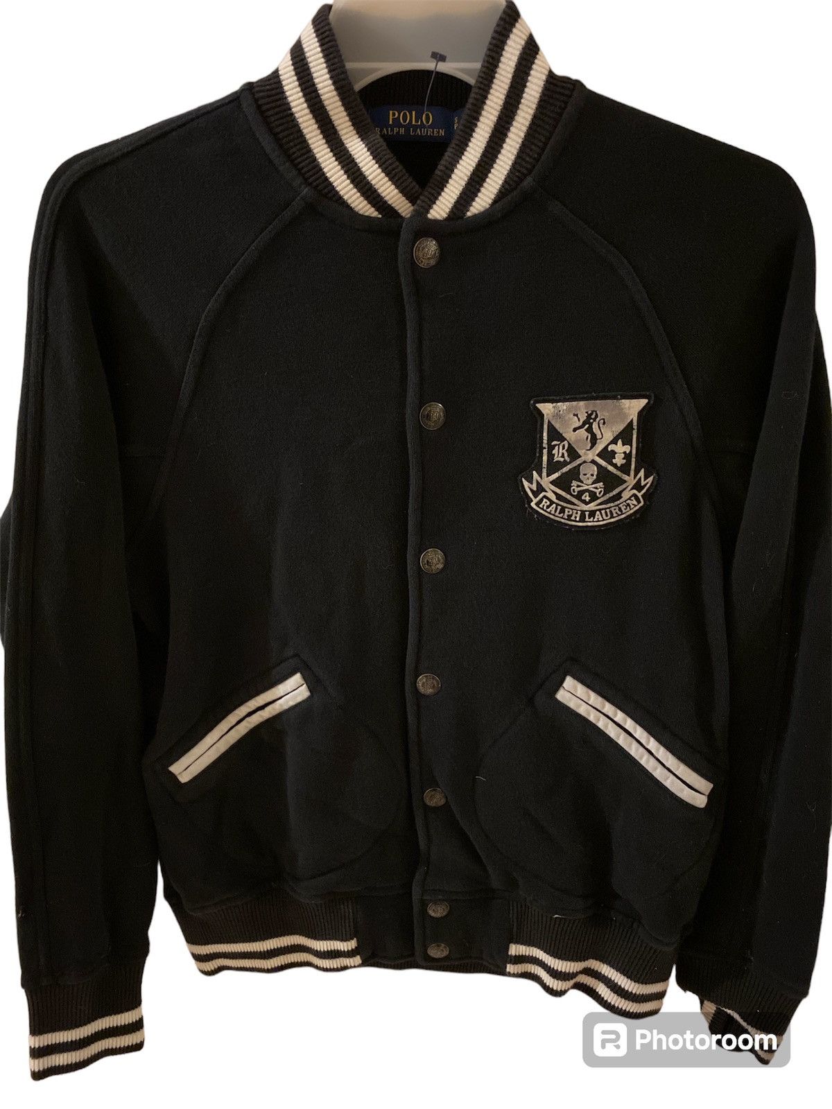 image of Polo Ralph Lauren Ralph Laurent Polo Men’S Bomber Jacket in Black, Men's (Size Small)