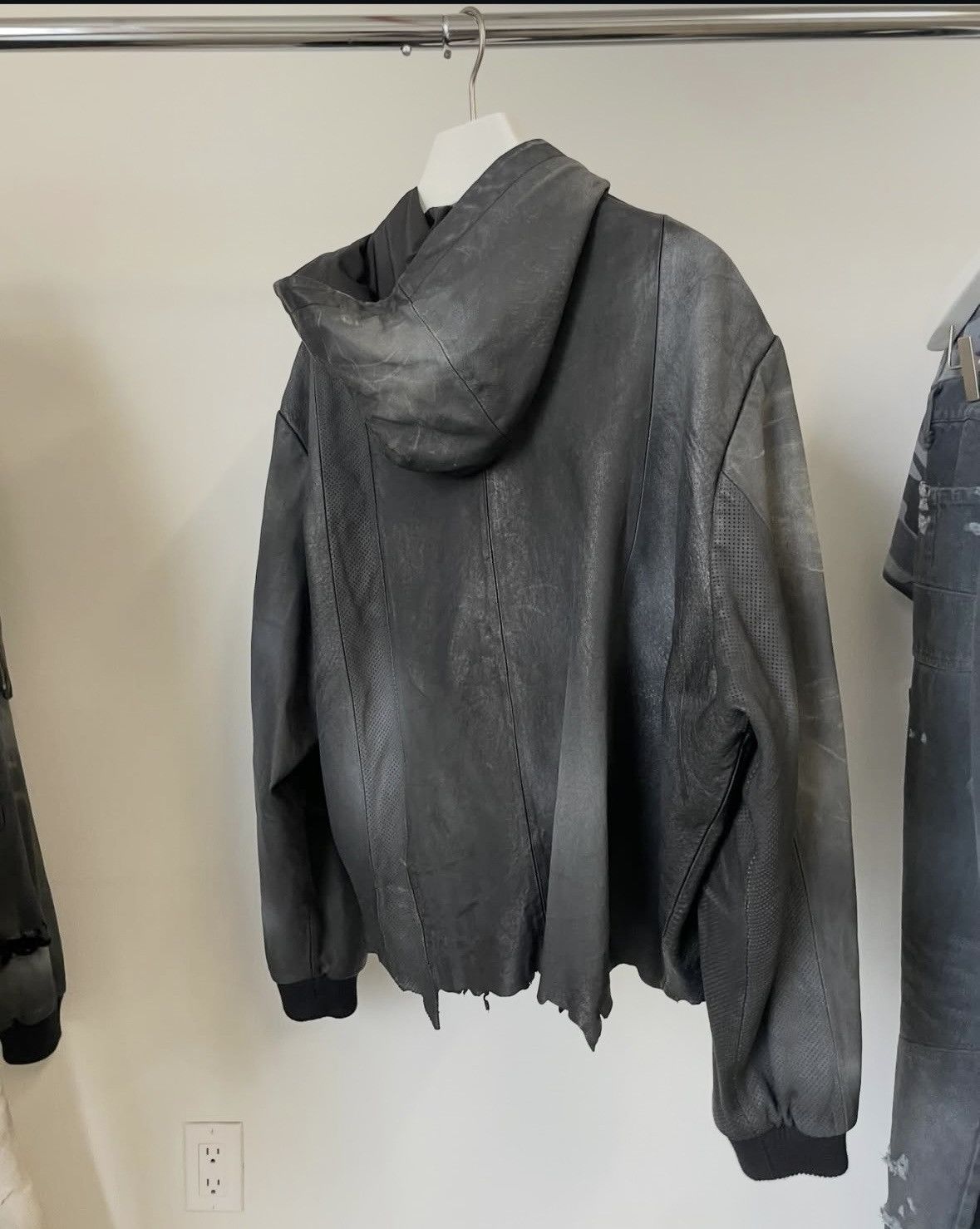 ALEXANDER DIGENOVA Paneled leather bomber jacket Size US S / EU 44-46 / 1 - 8 Thumbnail