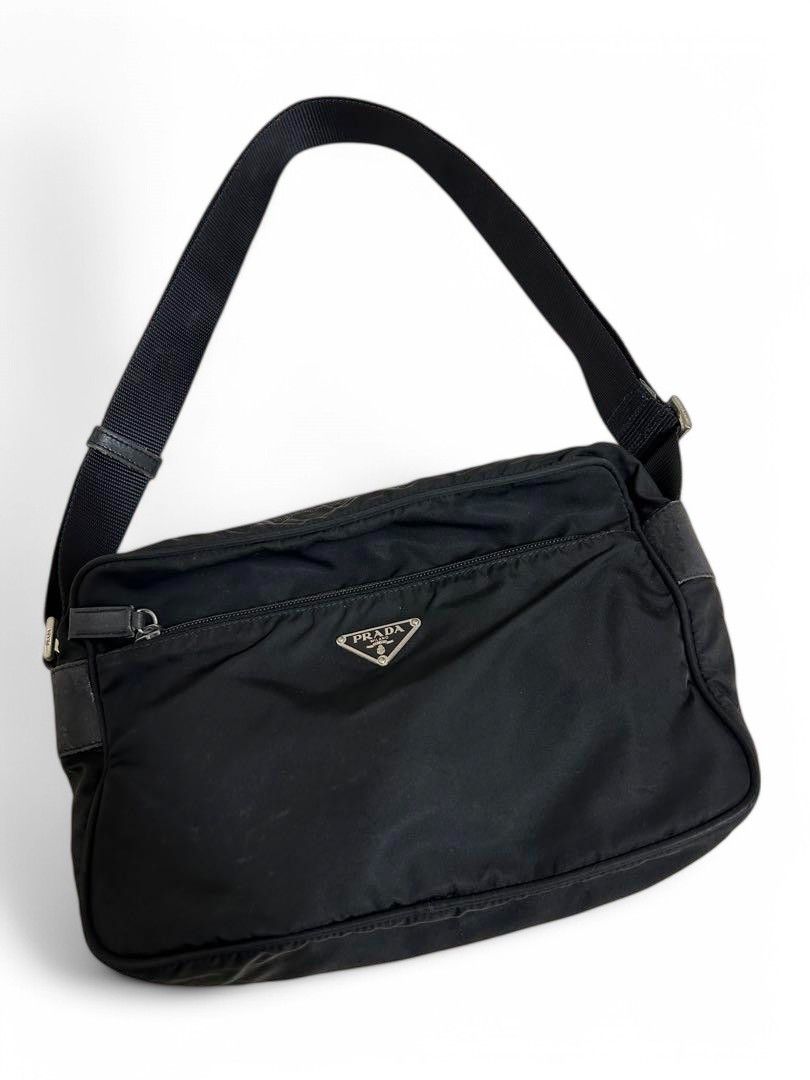 Prada Prada - Shoulder Bag Triangle Plate Black Nylon Crossbody Size ONE SIZE - 4 Thumbnail