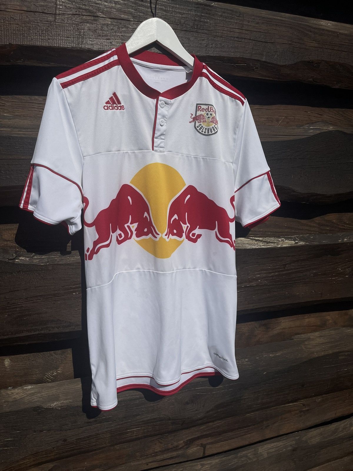Adidas 2010 Adidas Salzburg Red Bull soccer jersey Size US L / EU 52-54 / 3 - 3 Thumbnail