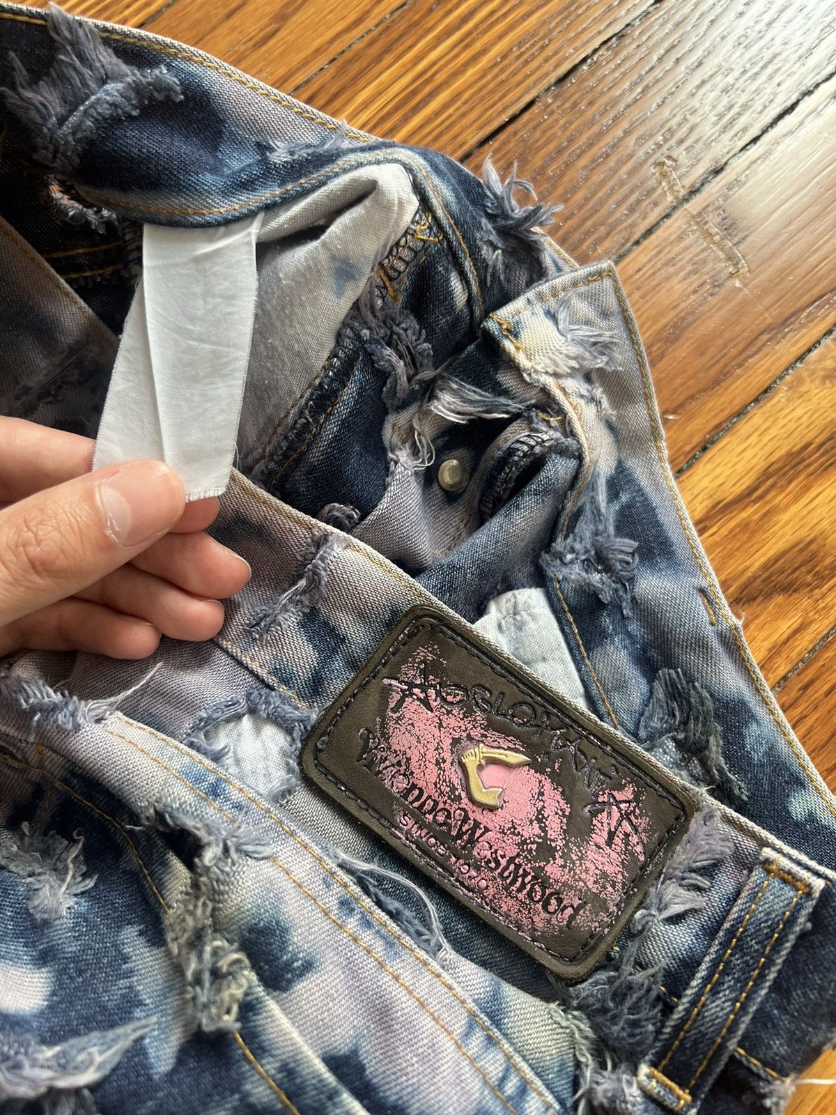 Vivienne Westwood Vivienne Westwood Anglomania Shredded Dyed denim Size US 29 - 6 Thumbnail
