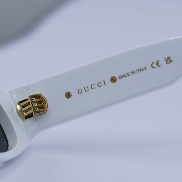 Gucci 🕶️ New Gucci GG1771S 002 Sunglasses - White Frame, Grey Size ONE SIZE - 7 Thumbnail