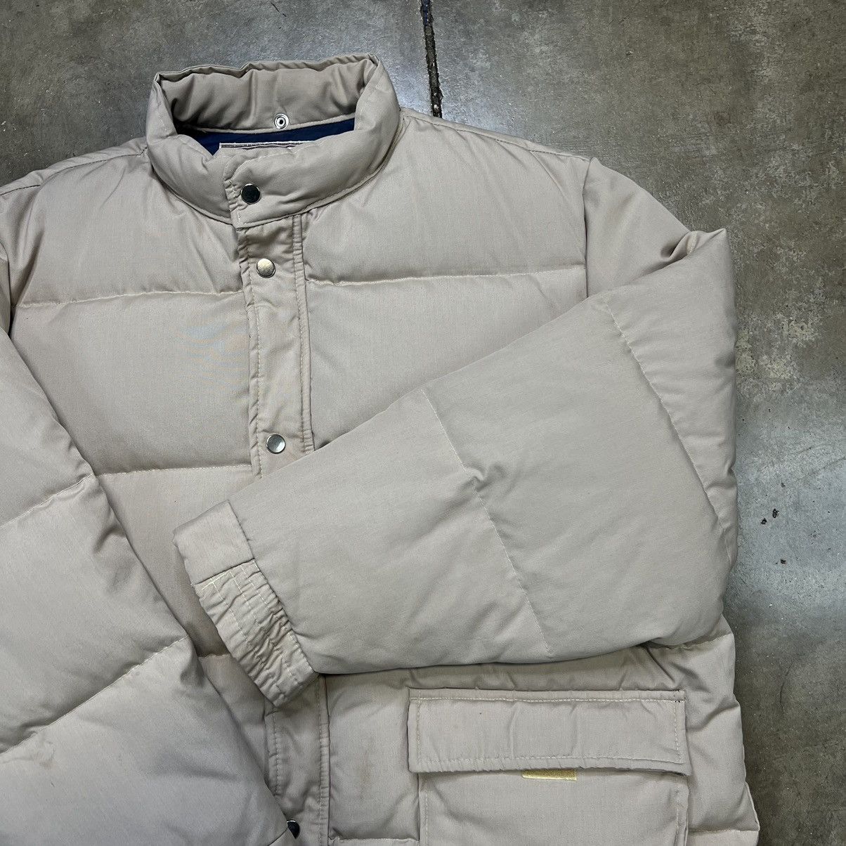 Eddie Bauer Vintage 80s Montgomery Ward Down Filled Puffer Jacket Beige Size US XL / EU 56 / 4 - 5 Thumbnail