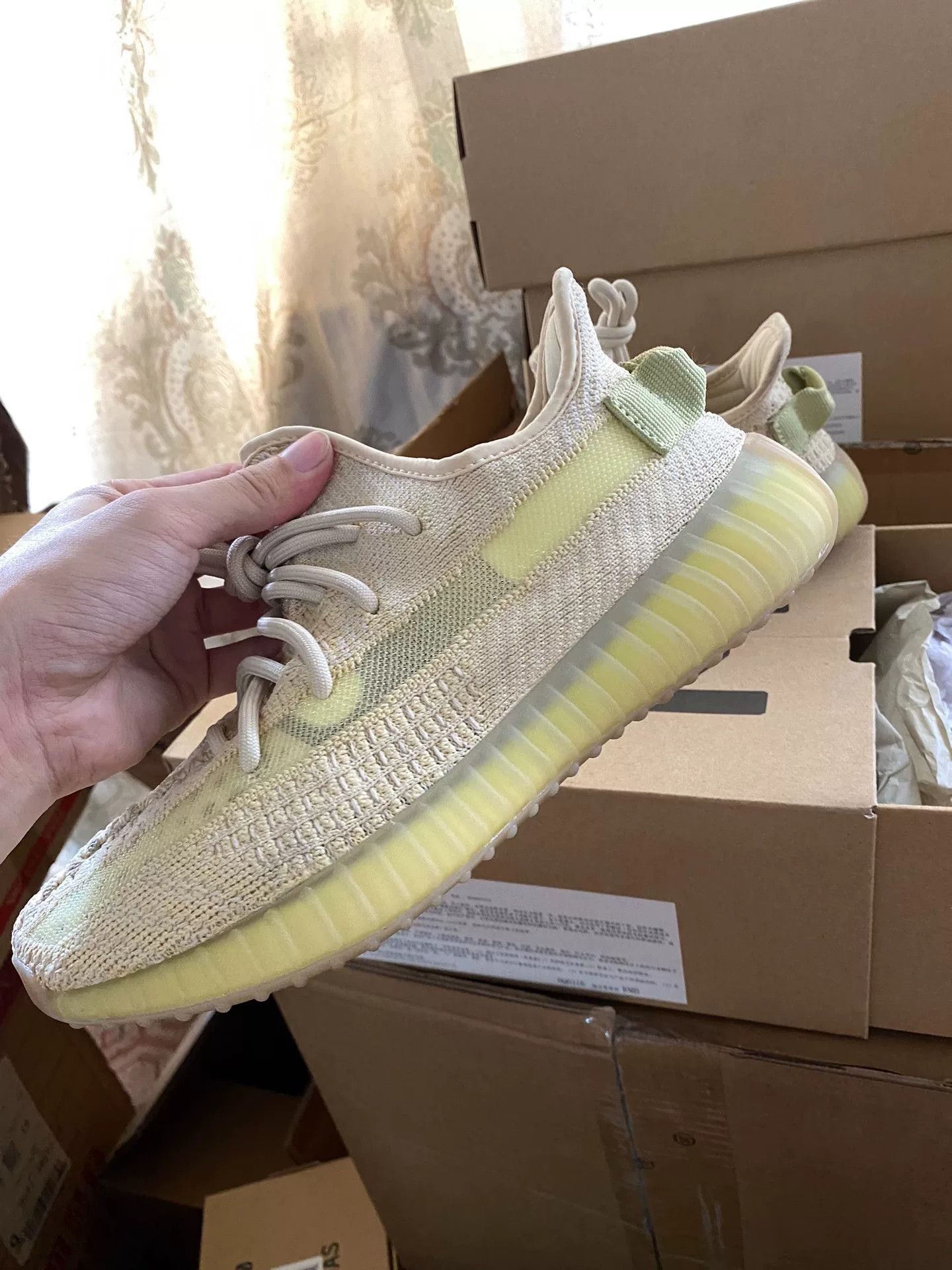 Adidas Adidas YEEZY350 Limited Yellow Lowtop Sneakers 39 Men Size US 6.5 / EU 39-40 - 1 Thumbnail