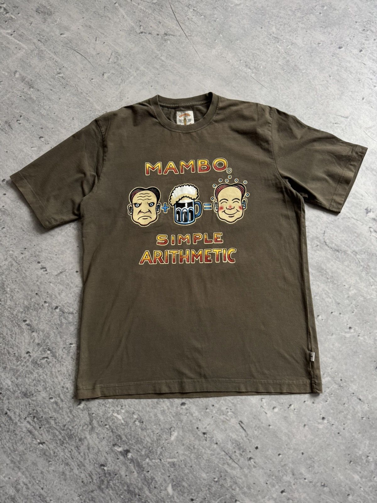 Mambo × Vintage Mambo Australia 00s Simple Arithmetic Vintage T-shirt Size US L / EU 52-54 / 3 - 1 Thumbnail