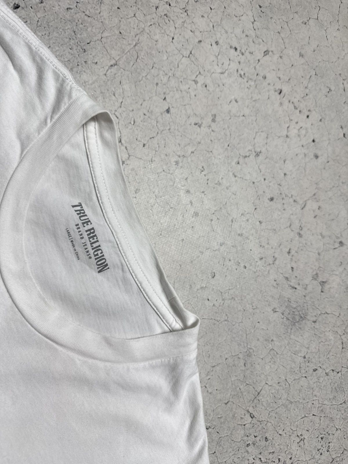 True Religion True Religion Vintage Long Sleeve Shirt Big Logo White Size US L / EU 52-54 / 3 - 6 Thumbnail