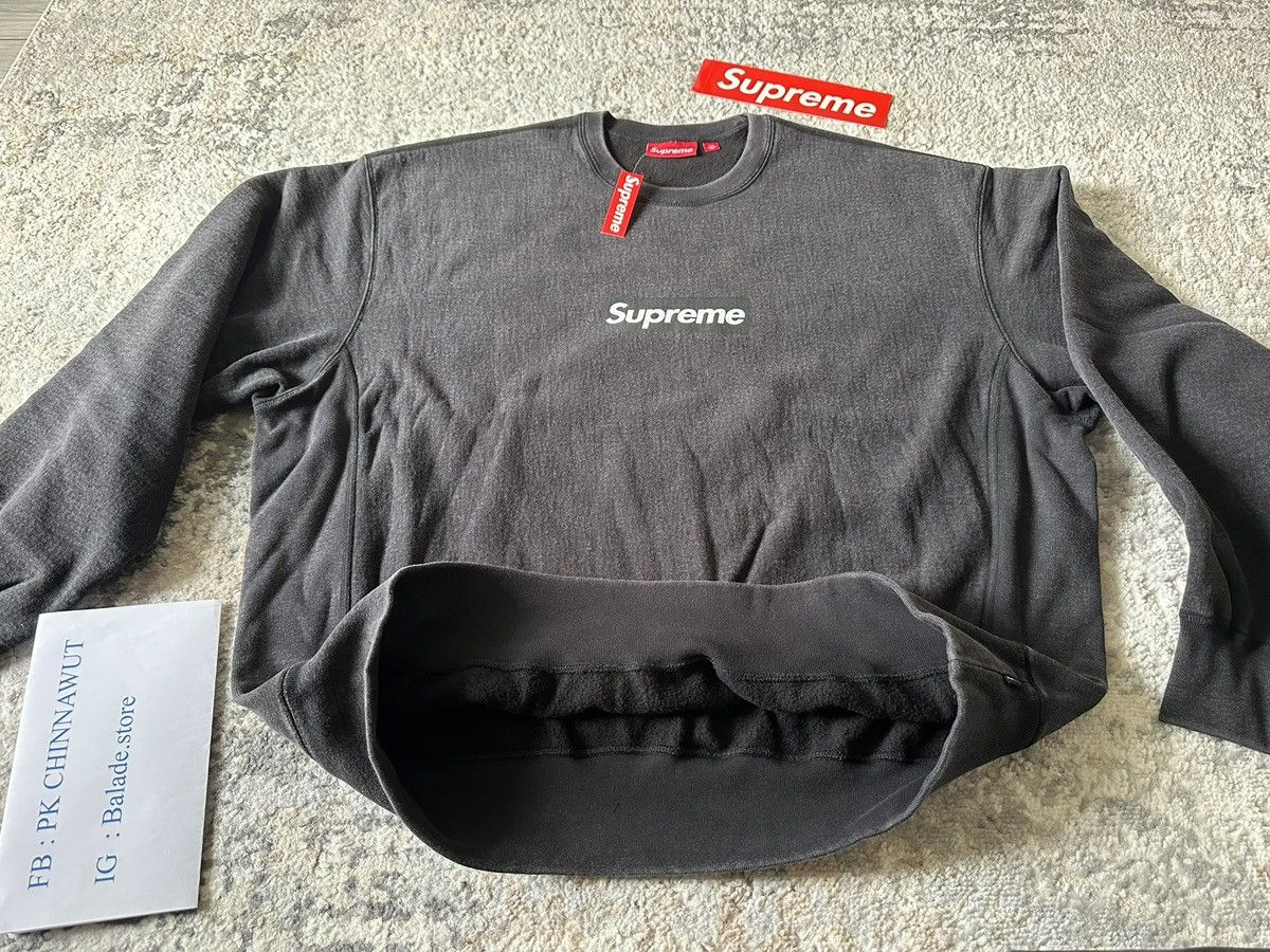 Supreme SUPREME WASHED BOX LOGO CREWNECK SS25 Size US XL / EU 56 / 4 - 13 Thumbnail