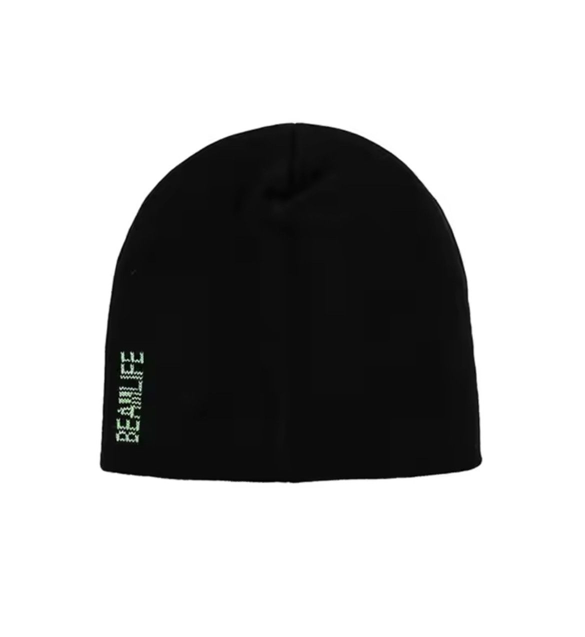Japanese Brand × Vintage Knitting Graphic Black Unisex Beanie Hat Size ONE SIZE - 2 Thumbnail