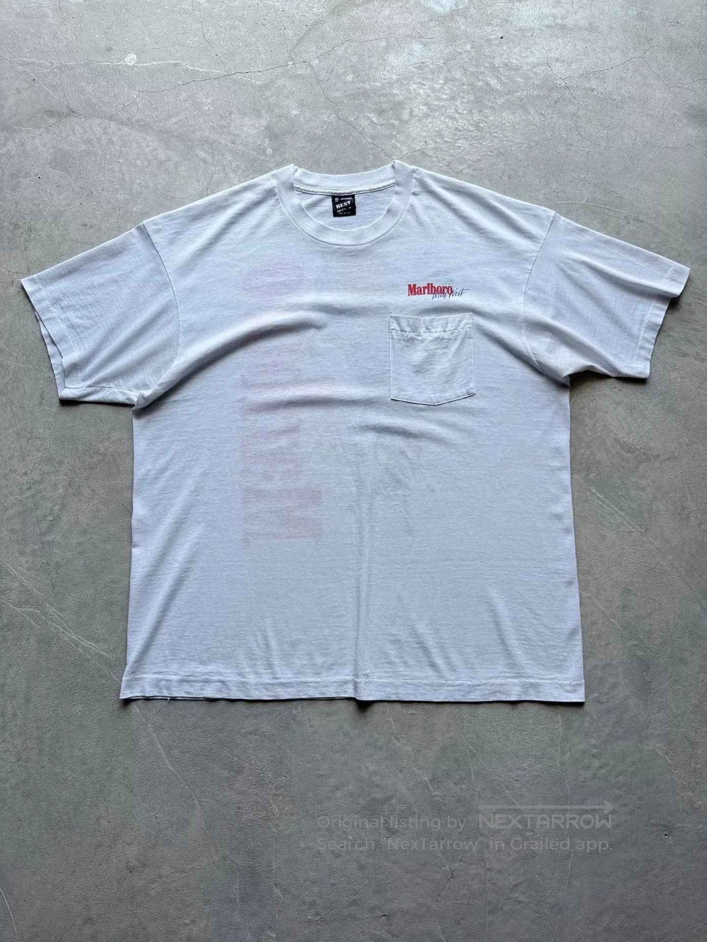 Vintage Vintage 90s Marlboro Cowboy Graphic Tee. Size US XL / EU 56 / 4 - 2 Thumbnail