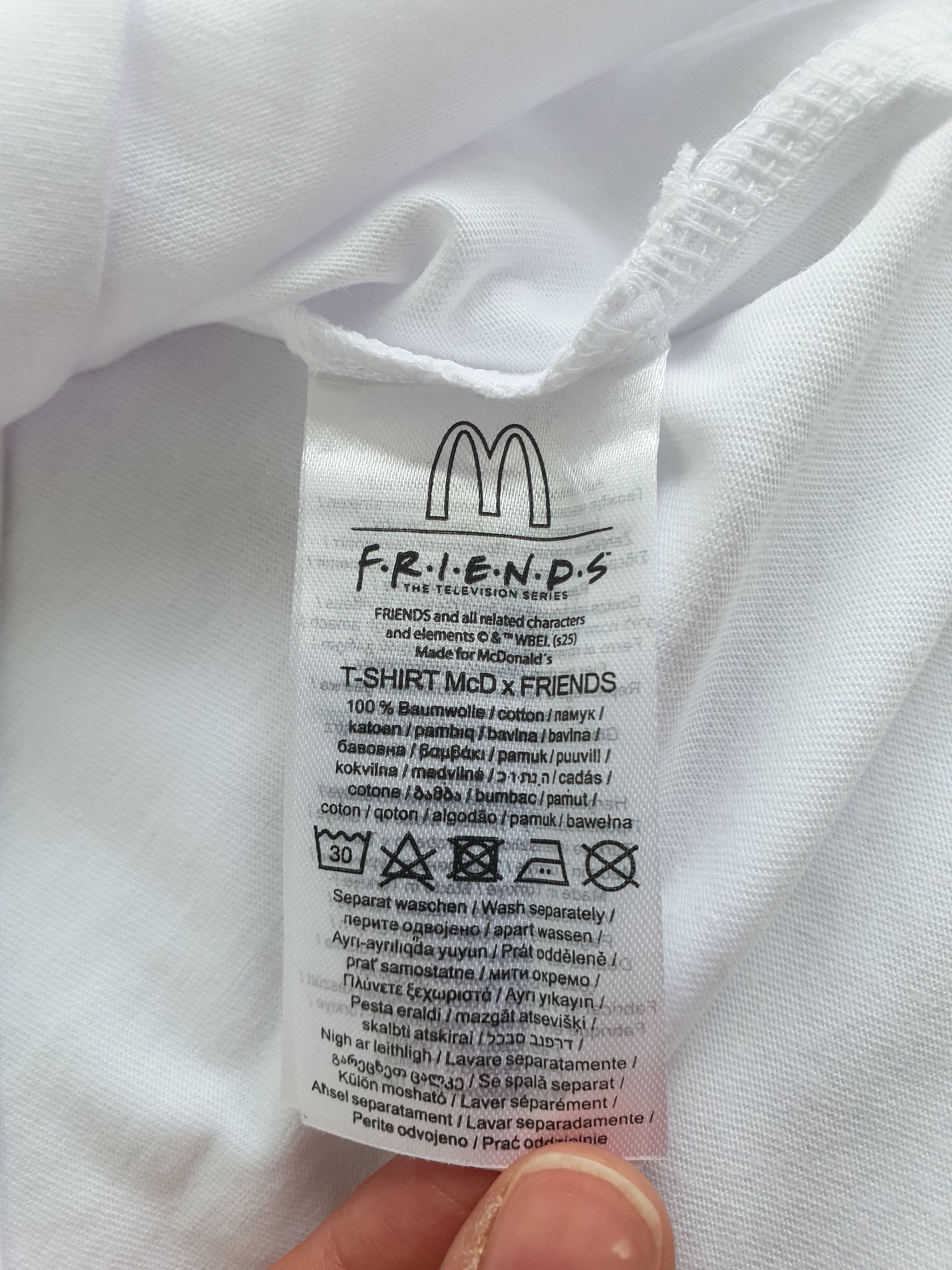 Other McDONALDS x FRIENDS - White Graphic T-Shirt (BNWT) - Sz L/XL Size US L / EU 52-54 / 3 - 4 Thumbnail