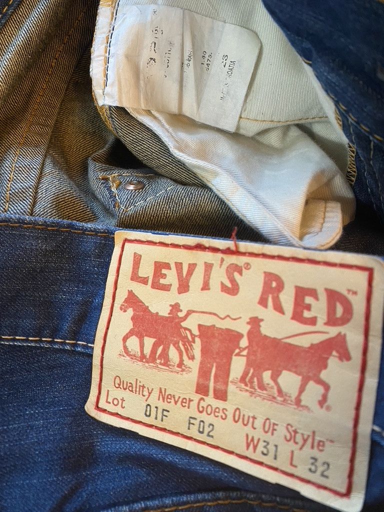 Levi's 2002 Vintage Levi's Red Icon Raw Denim Jeans Size US 31 - 10 Thumbnail