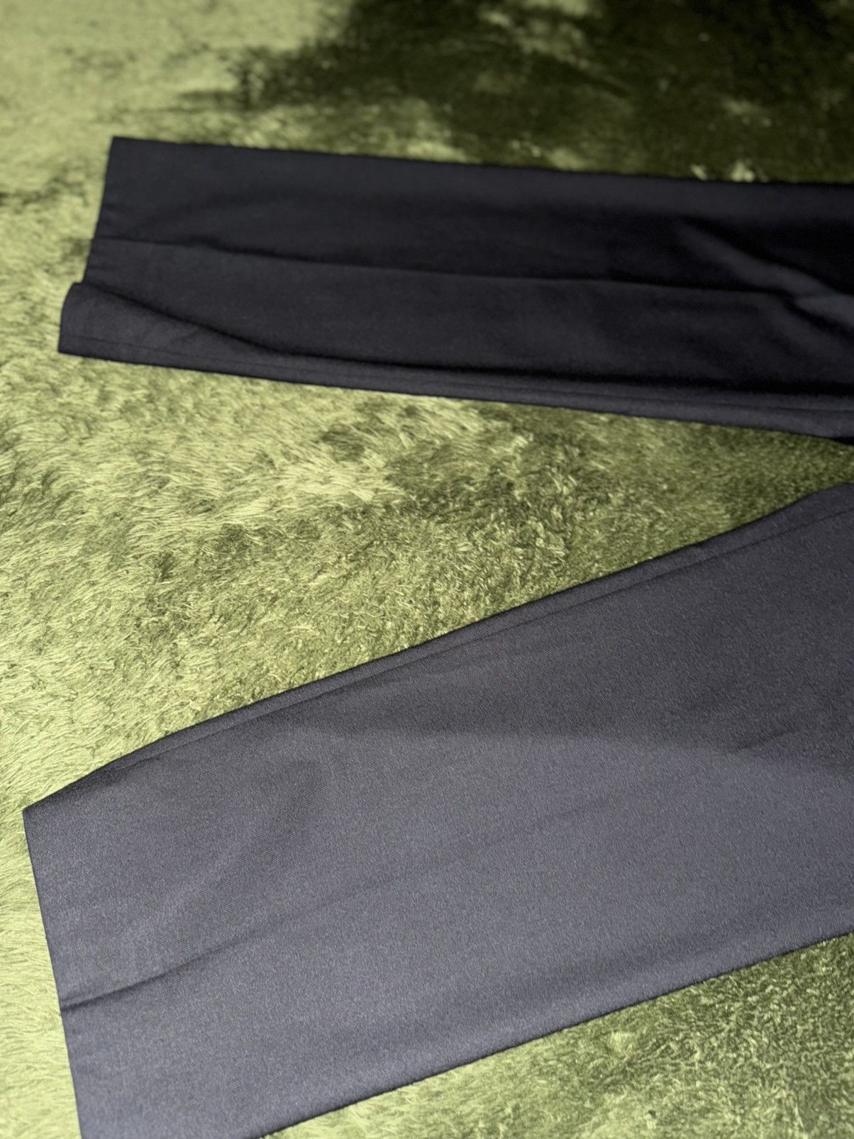 Sunflower [54] SUNFLOWER Pintuck Loose-Fit Trousers slacks black Size 54R - 8 Thumbnail