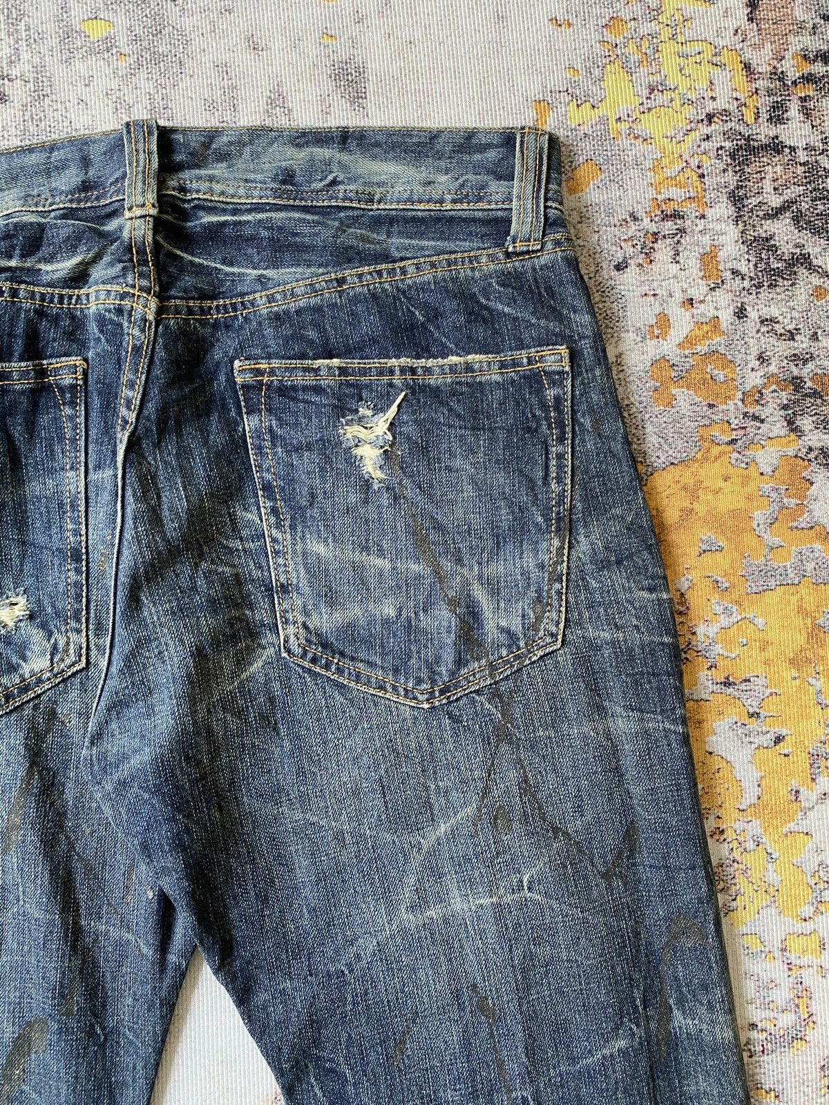 Japanese Brand Japanese Brand Distressed Flare Denim Size US 32 / EU 48 - 15 Thumbnail