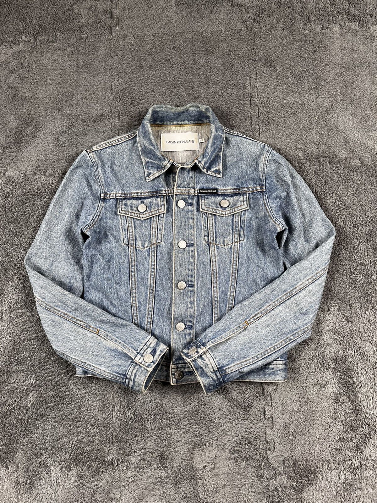 Calvin Klein Vintage calvin klein denim jacket (design by raf simons) Size XS / US 0-2 / IT 36-38 - 2 Thumbnail