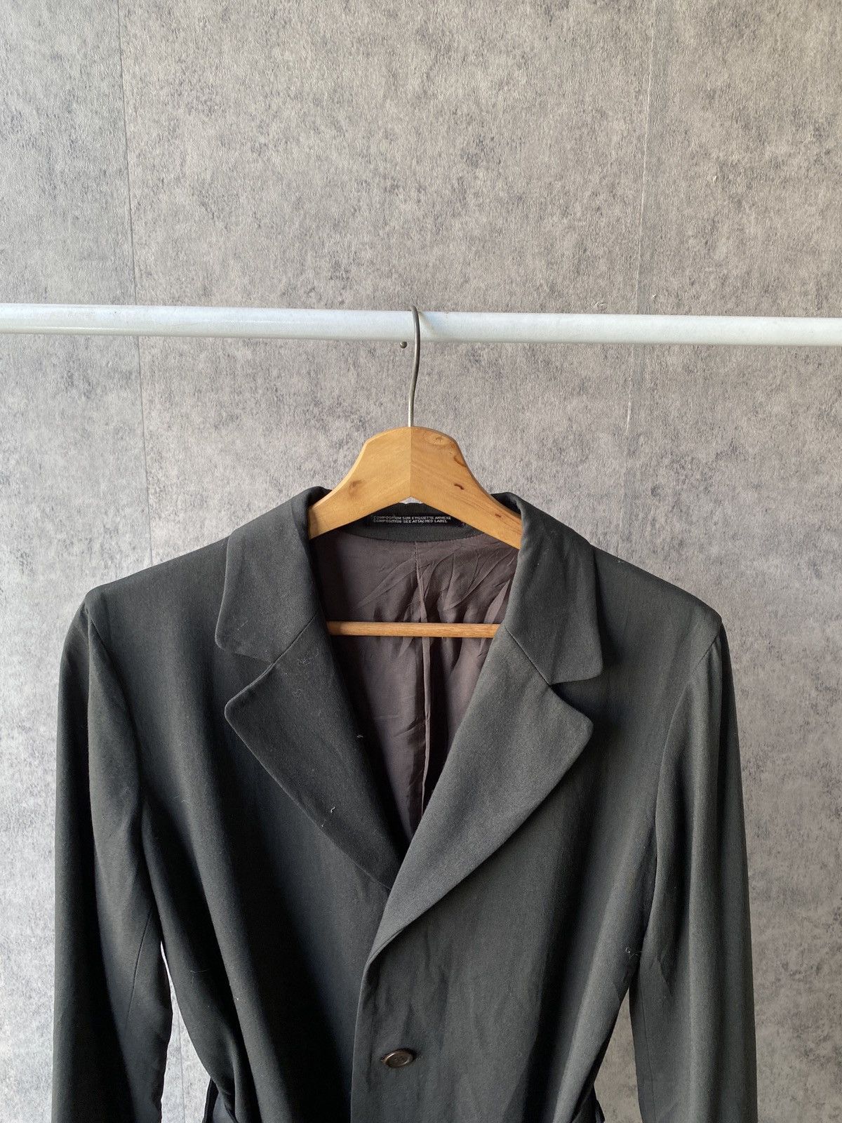 Yohji Yamamoto Vintage Y’s Yohji Yamamoto Belted Design Coat Dark Green Size US M / EU 48-50 / 2 - 3 Thumbnail