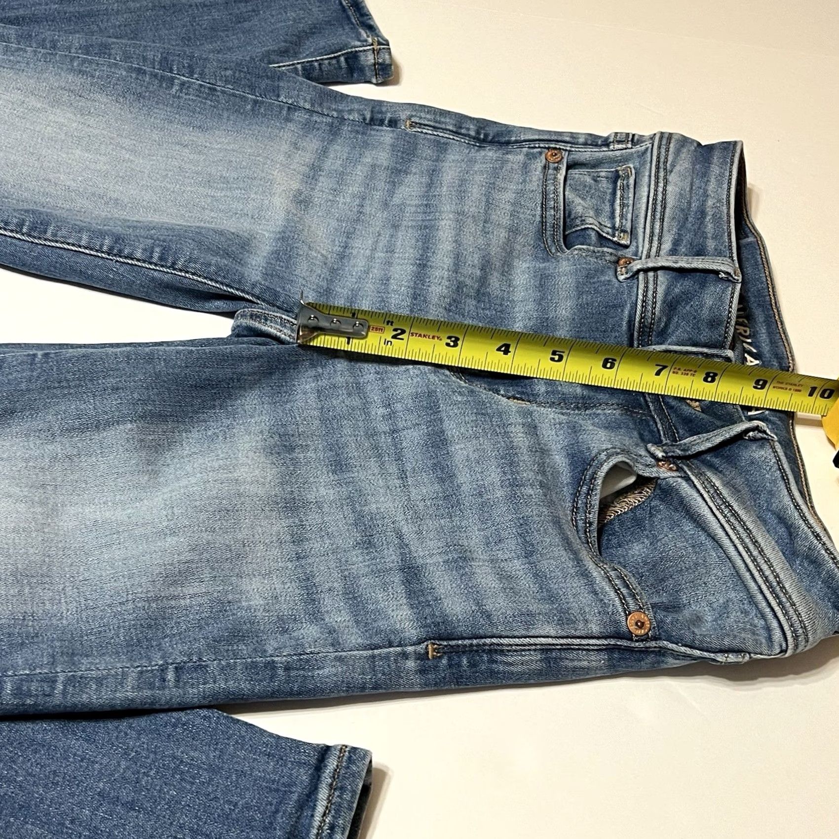 American Eagle Outfitters American Eagle Kick Boot Jeans Women's 00 Reg 25x31 Blue Size 24" / US 00 / IT 34 - 4 Thumbnail
