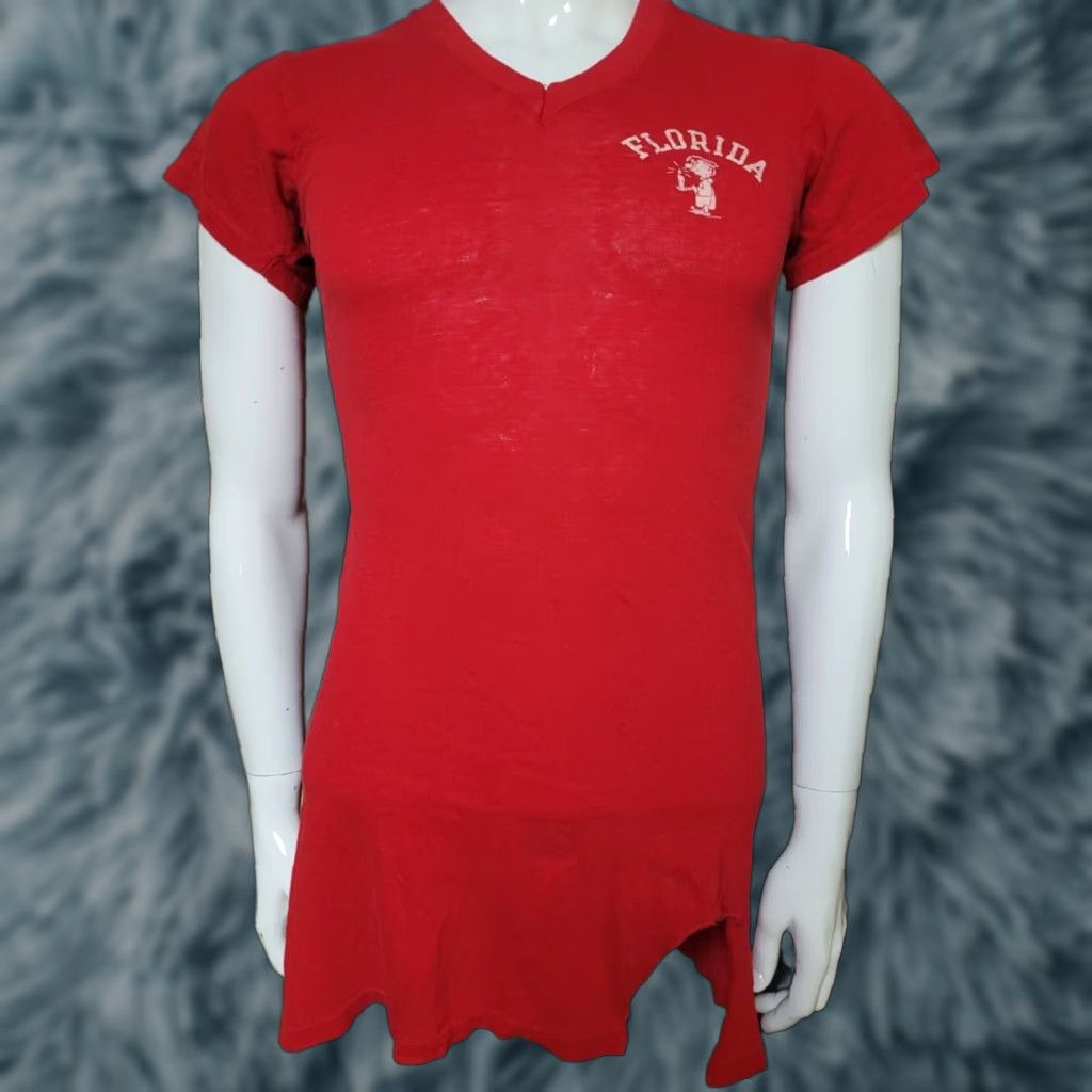 Champion VTG Florida Champion Night Sleep T Shirt M Red Cotton Blend Womens Size M / US 6-8 / IT 42-44 - 1 Thumbnail