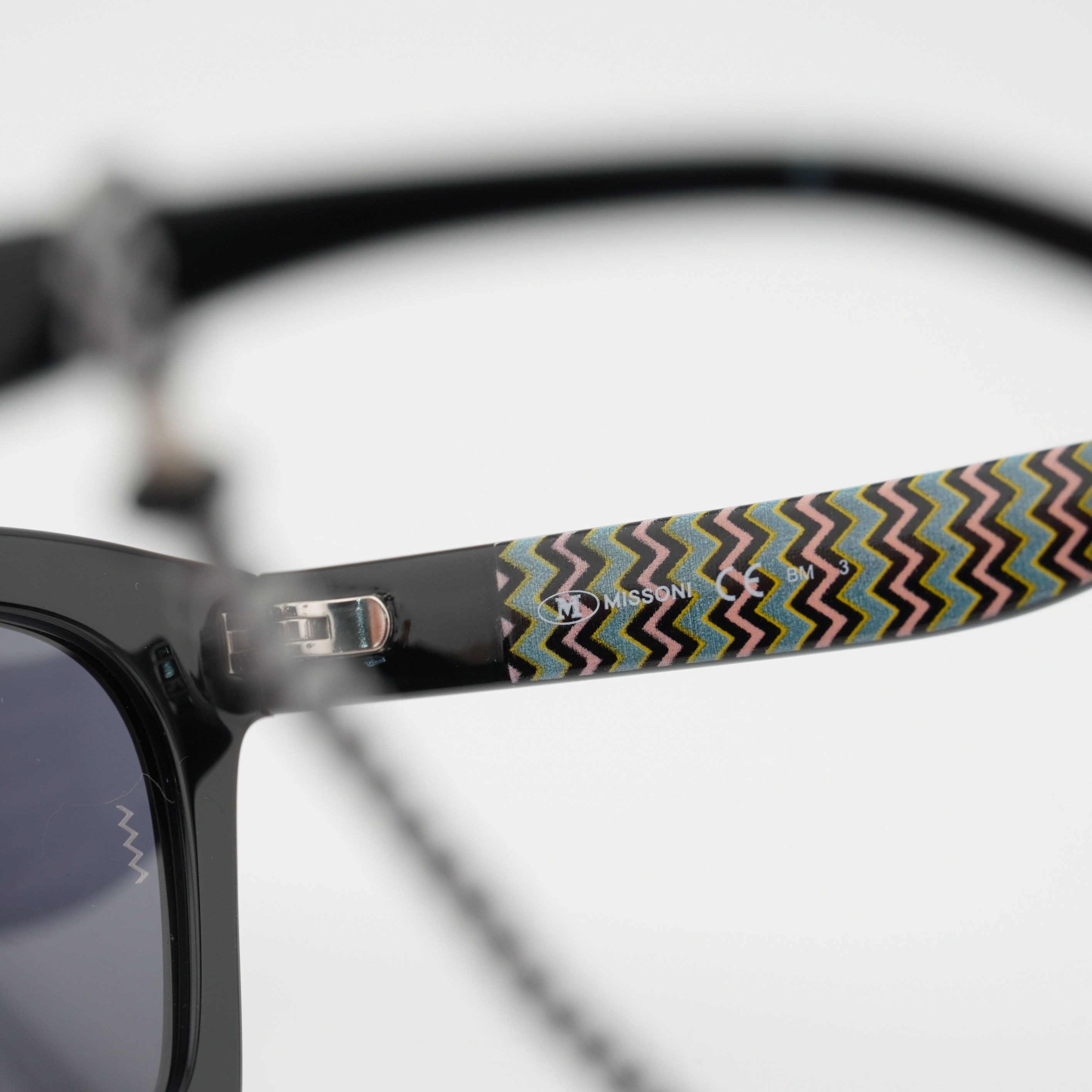 Missoni M Missoni MMI 0089/S 0807 IR Sunglasses Shiny Black Square Size ONE SIZE - 8 Thumbnail