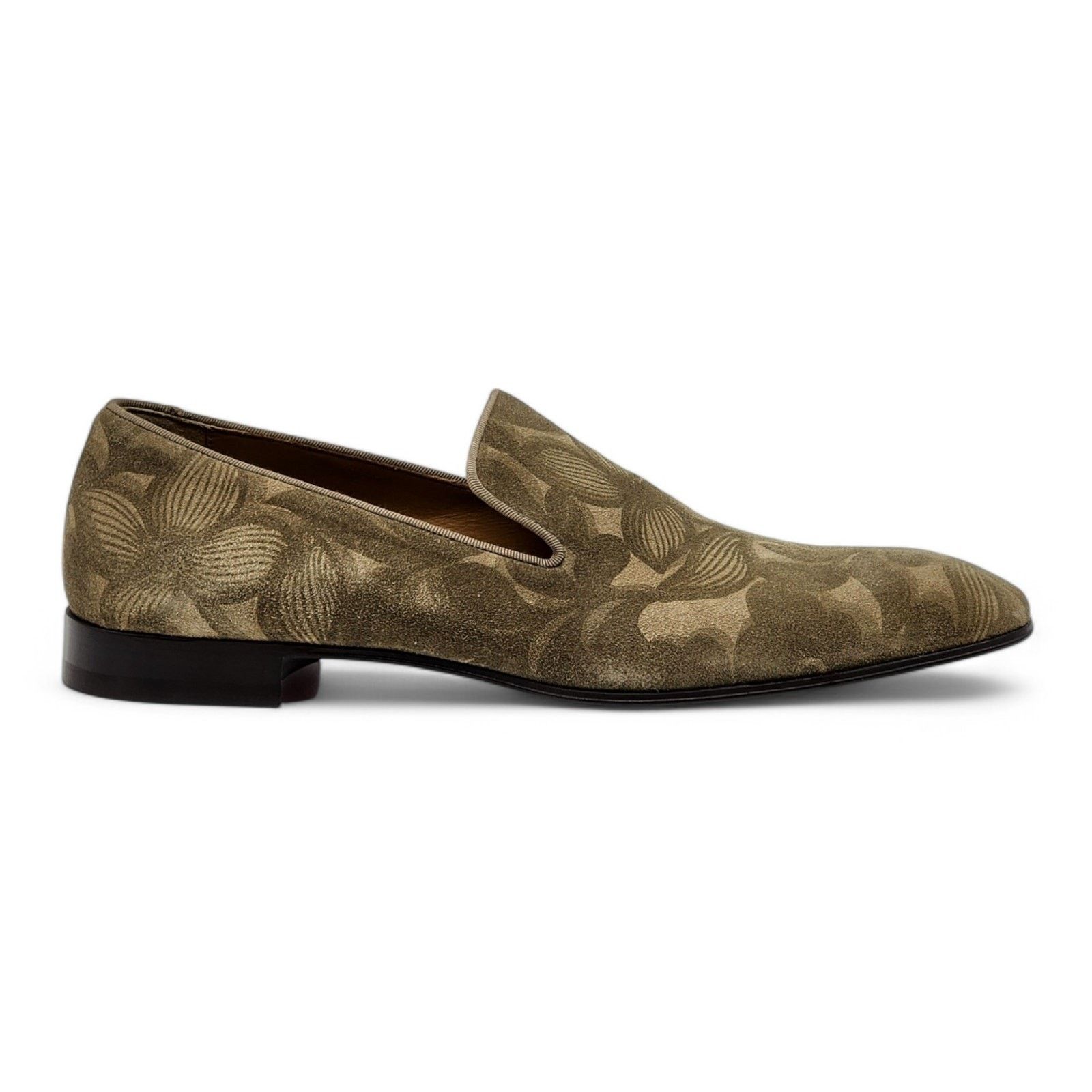 Christian Louboutin Dandelion Floral Suede Loafers Green EU 42 US 9 - New $995 Size US 9 / EU 42 - 3 Thumbnail