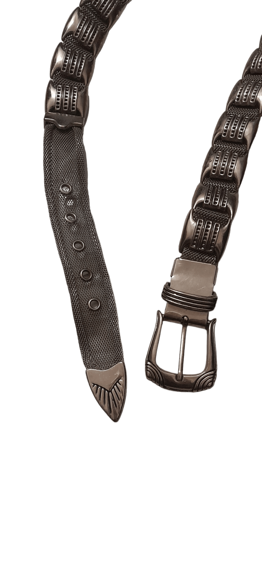 Designer × Seditionaries Mesh Japan metal punk belt (S188) Size 34 - 2 Thumbnail