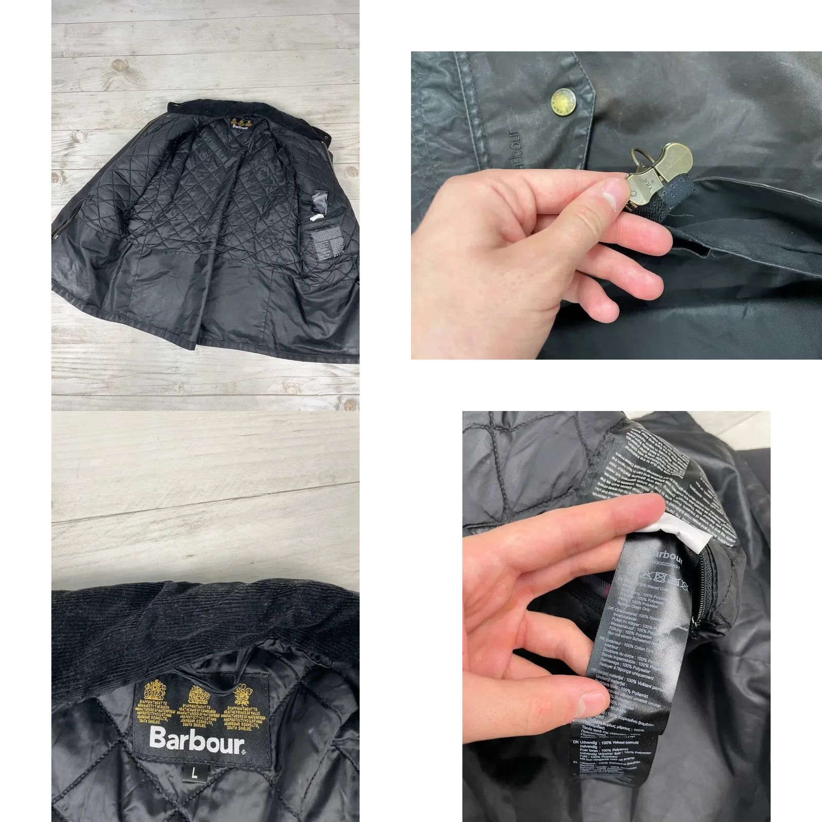 Barbour VINTAGE Barbour Sapper Jacket Rain Coat Black L Mens Waxed Casual Size US L / EU 52-54 / 3 - 11 Thumbnail