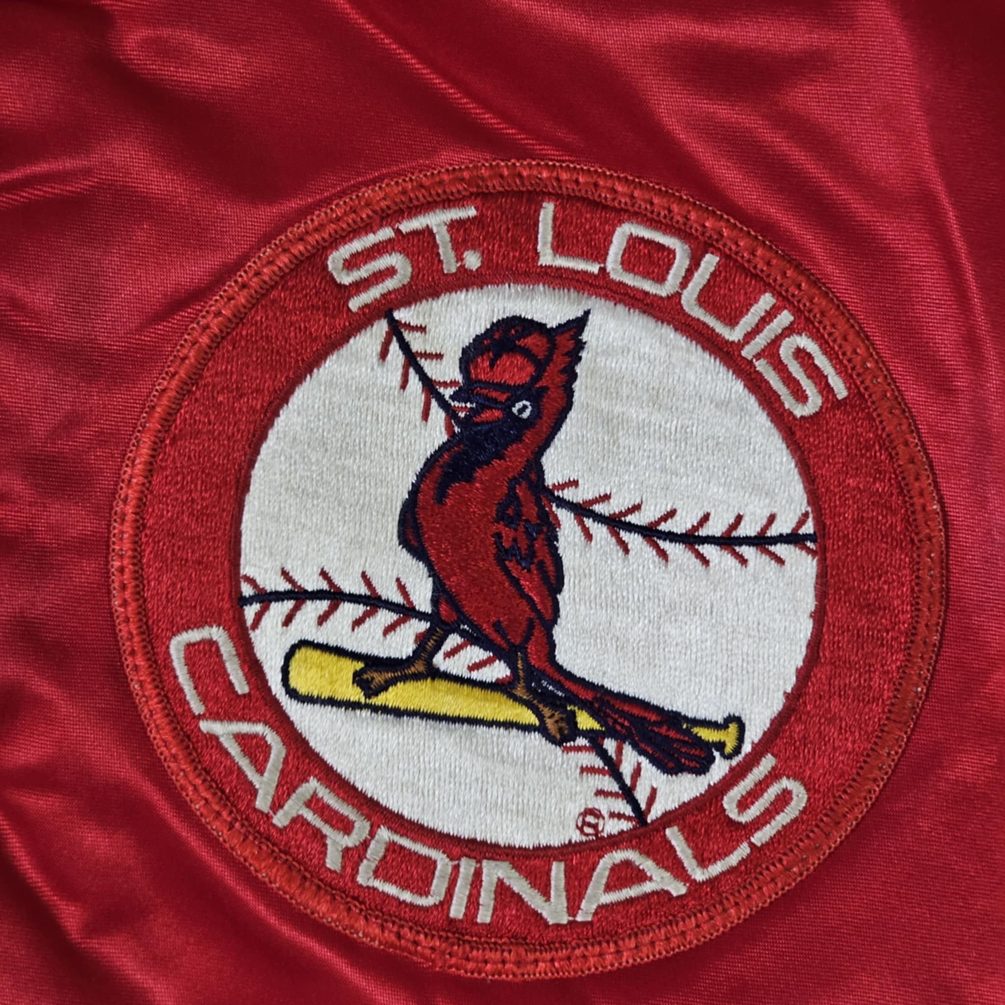 Chalk Line × MLB × Vintage St Louis Cardinals 80s Chalk Line Satin Bomber Jacket Size US L / EU 52-54 / 3 - 4 Thumbnail