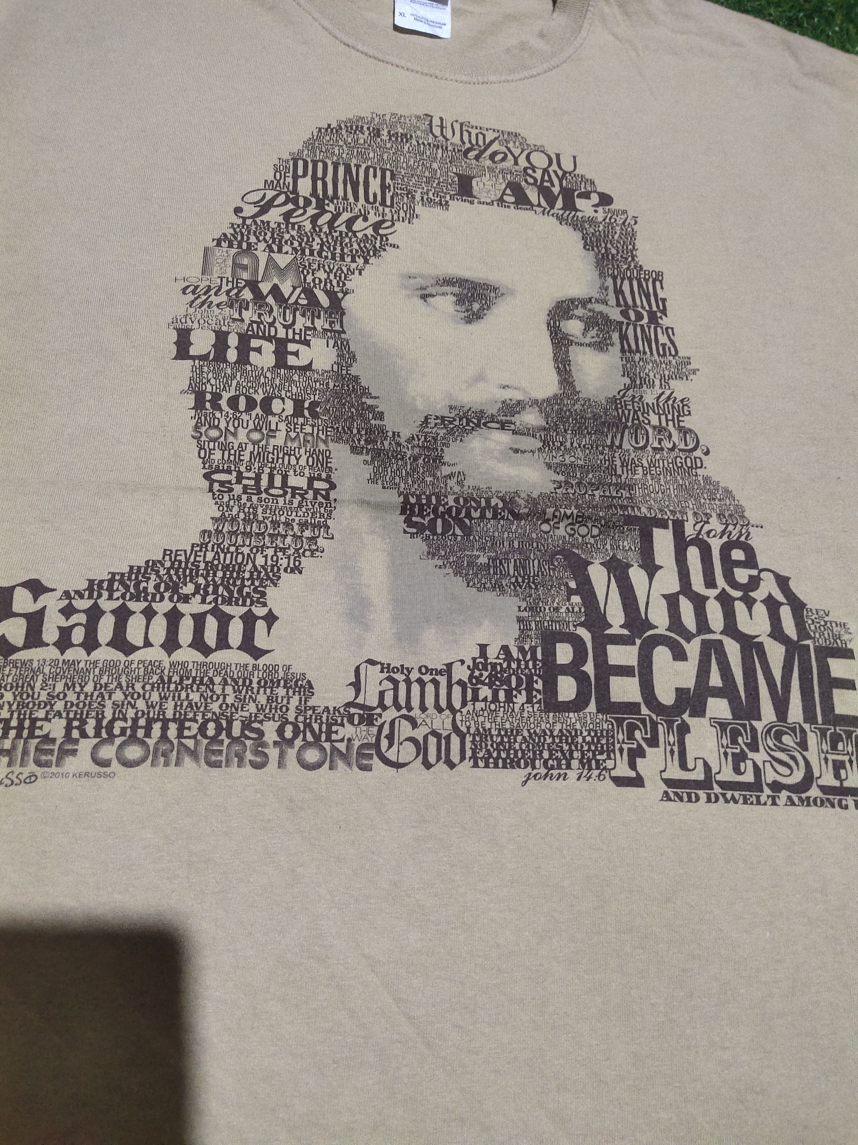 Vintage Vintage Y2K Jesus Face Word Of God By Kerusso Size US XL / EU 56 / 4 - 3 Thumbnail