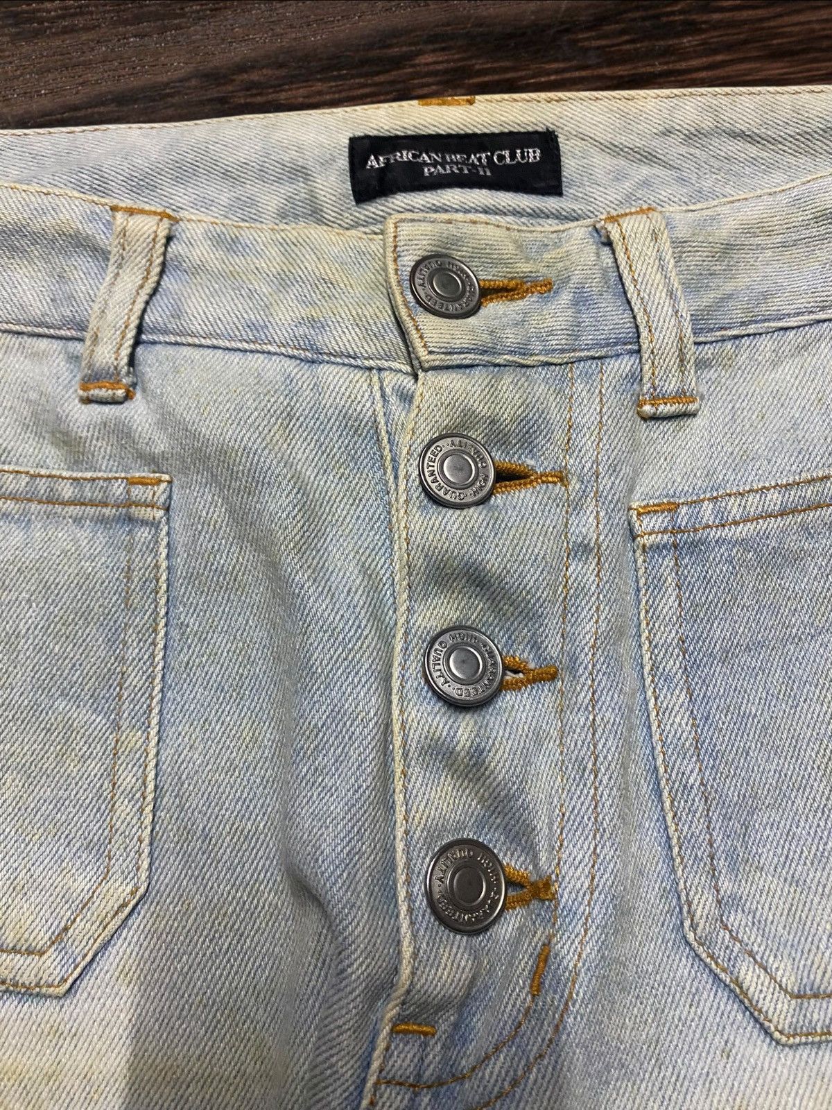 Japanese Brand Vtg Japanese Brand African Beat Club Rusty Flare Bush Pants Size US 29 - 13 Thumbnail