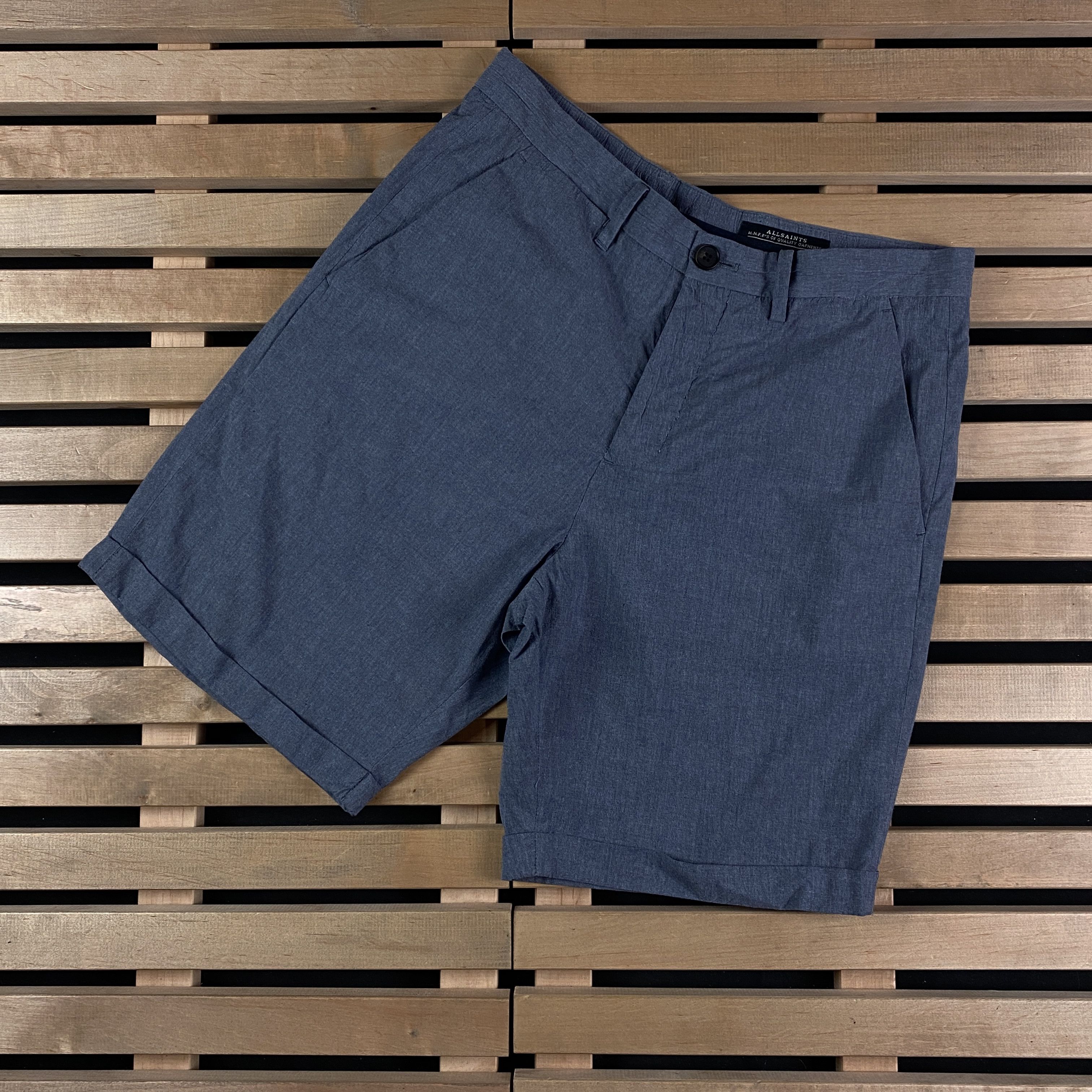Allsaints Men’s Shorts Allsaints Size 28 Blue Size US 28 / EU 44 - 1 Thumbnail