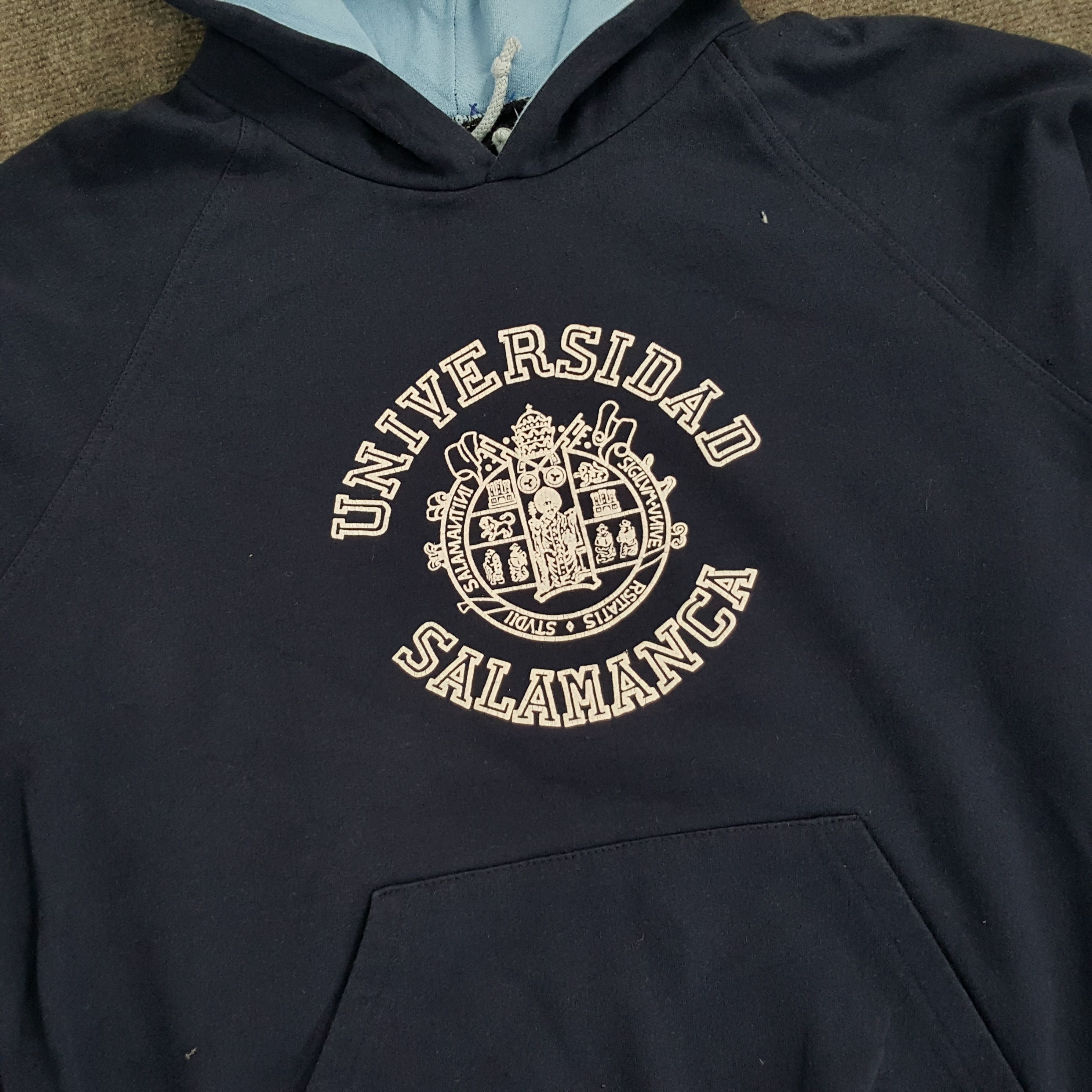 Vintage Universidad de Salamanca Spain College Hoodies Size US M / EU 48-50 / 2 - 2 Thumbnail