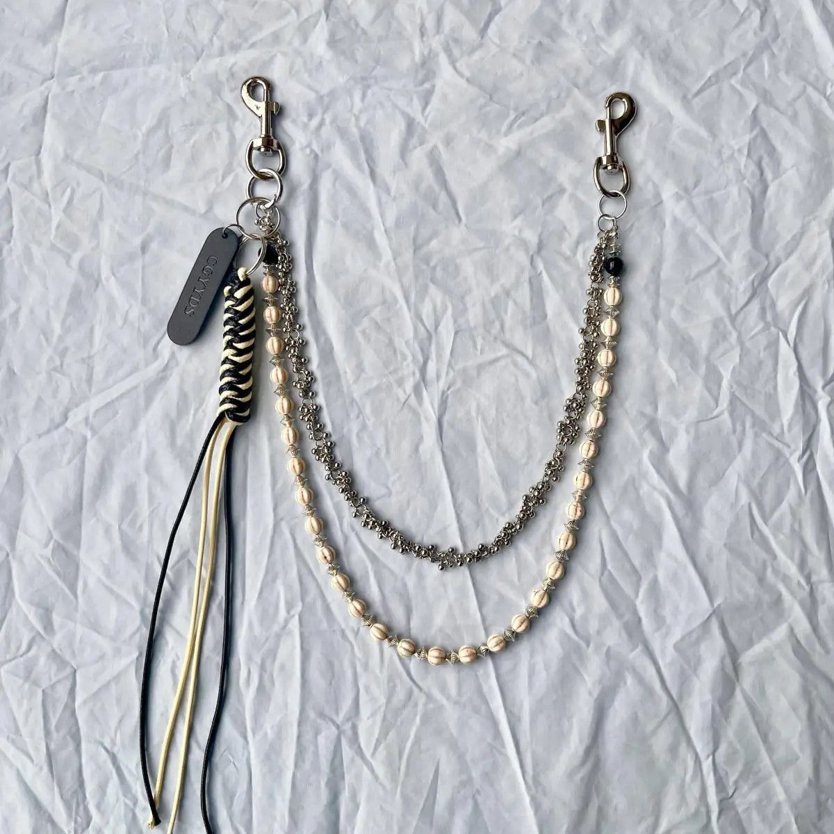 Japanese Brand × Jewelry Punk Jeans Chain Natural Stone Pumpkin Bead Size ONE SIZE - 2 Thumbnail