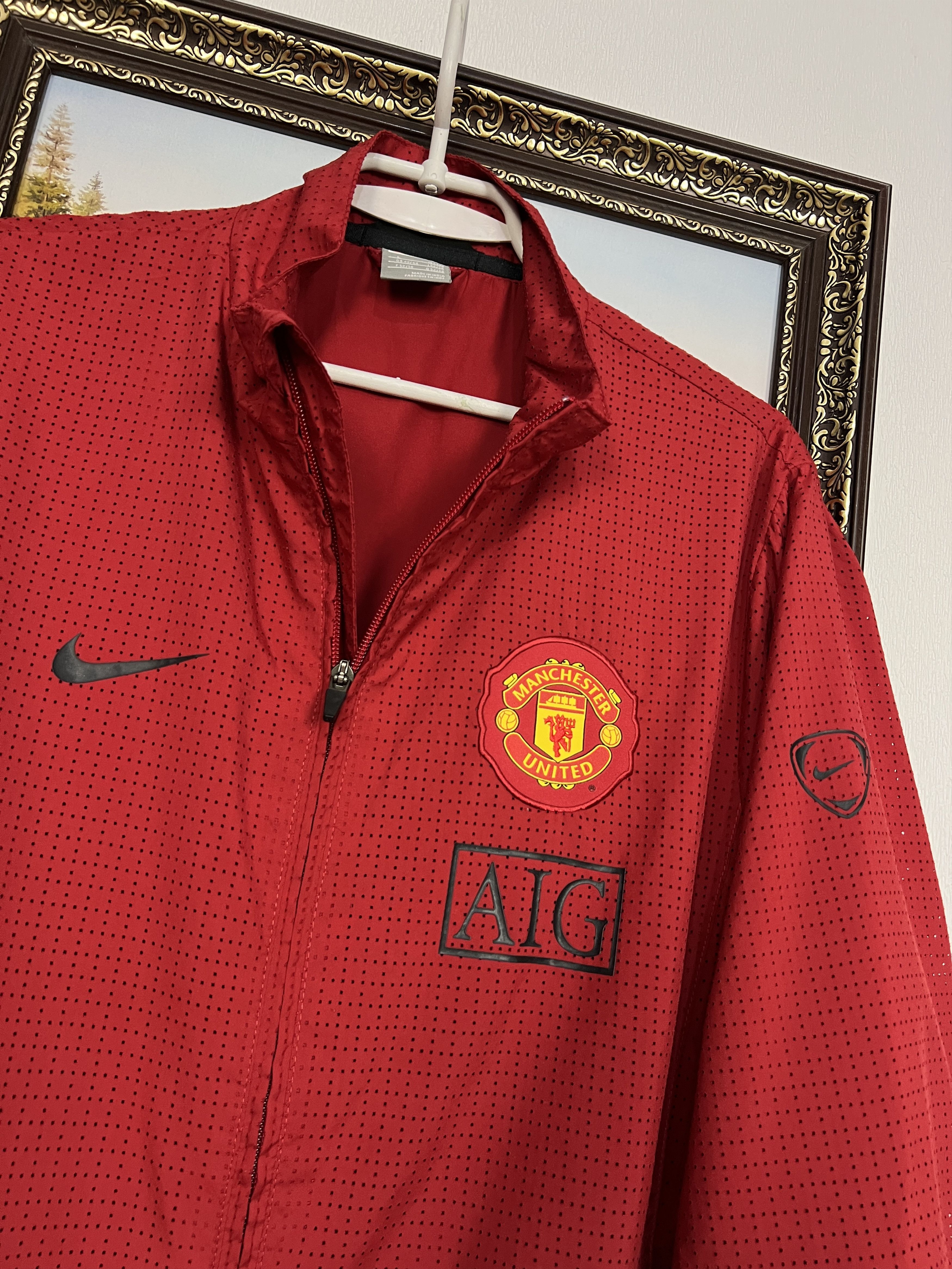 Nike Vintage Manchester United Football Jacket Soccer Track Top Size US L / EU 52-54 / 3 - 3 Thumbnail