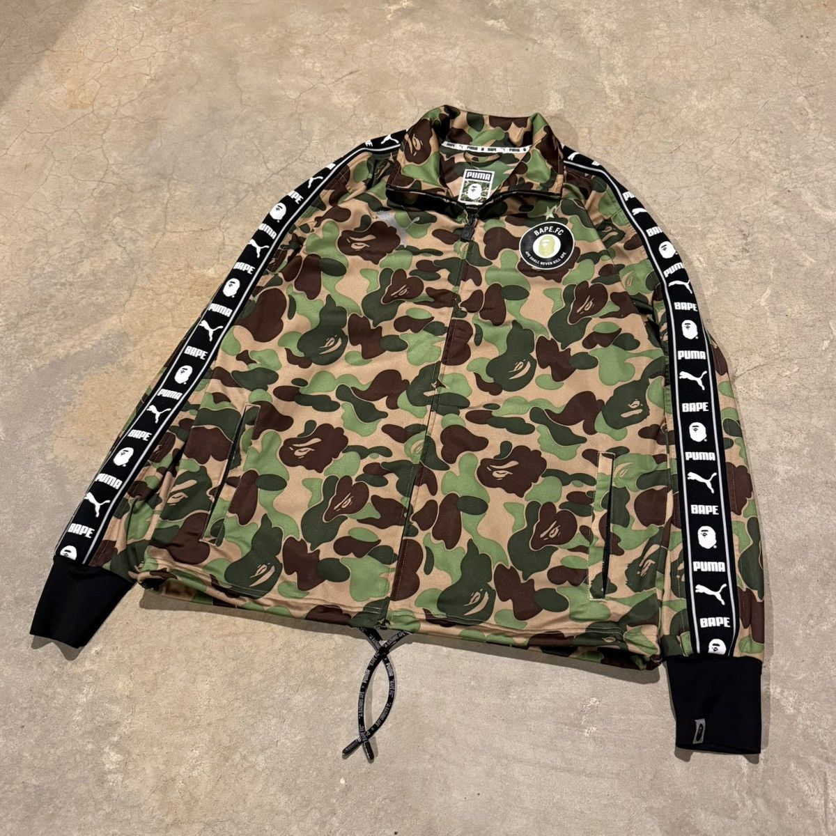 Bape x Puma ABC Camo Training Zip Up Jacket Bathing Ape F.C.