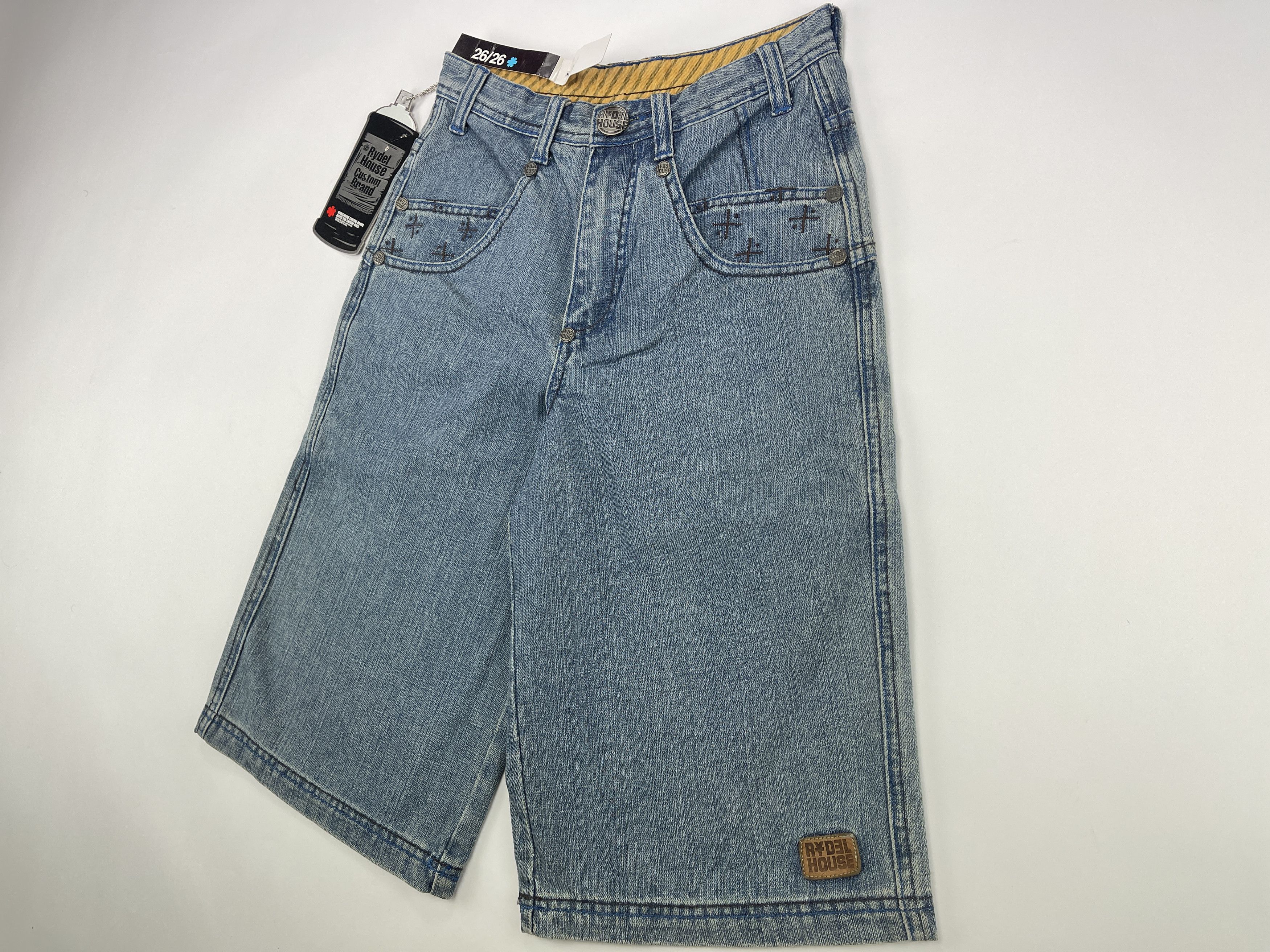Vintage Rydel House shorts, vintage jeans 90s hip hop 1990s baggy 26 Size US 26 / EU 42 - 8 Thumbnail
