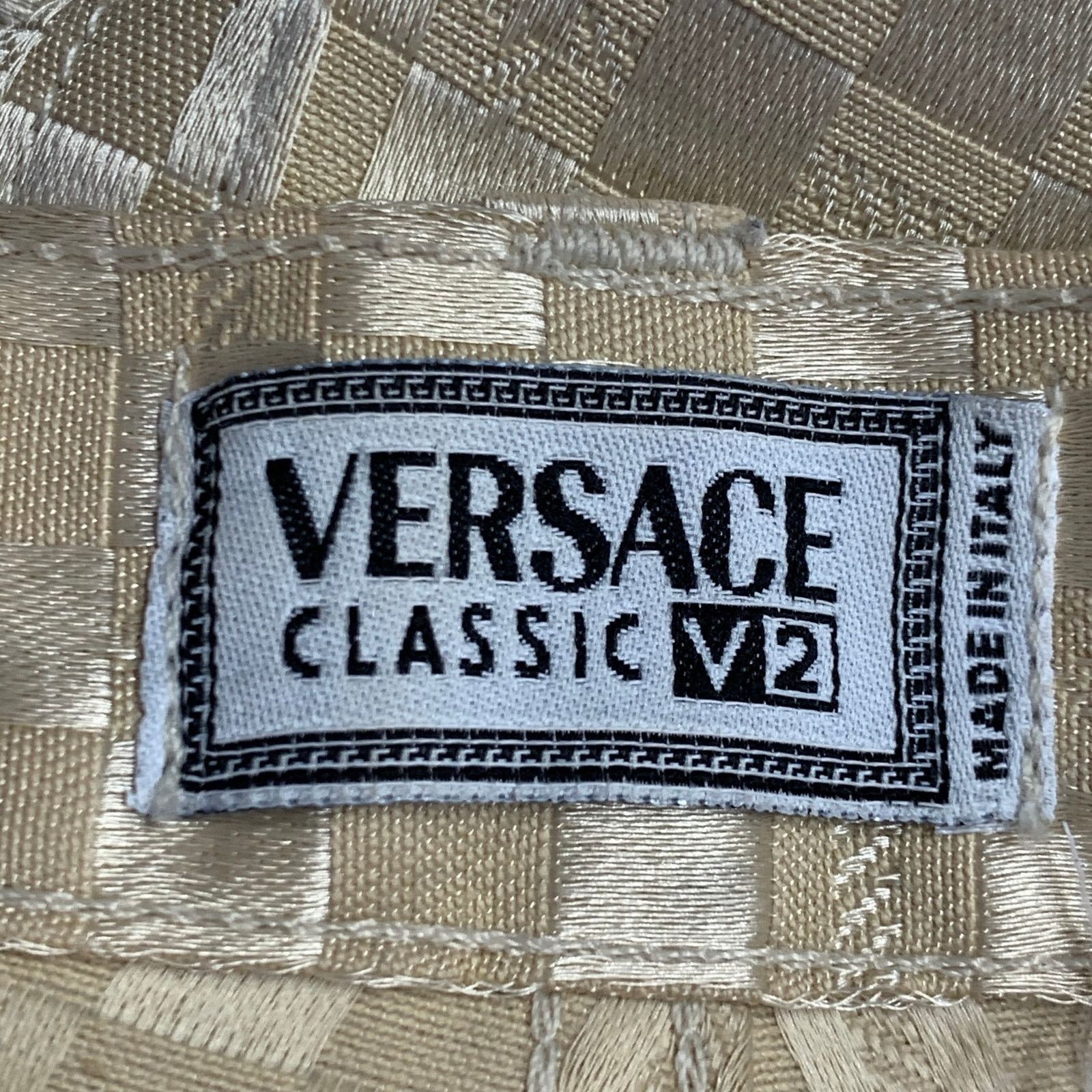 Versace V2 by VERSACE Beige Checkered Jean Cut Casual Pants Size 28" / US 6 / IT 42 - 6 Thumbnail