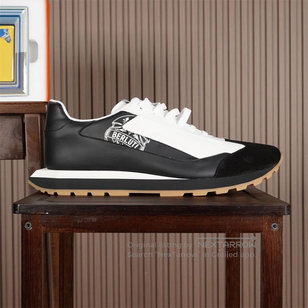 Berluti Berluti Suede and Mesh Sneakers for Men. Size US 11.5 / EU 44-45 - 3 Thumbnail