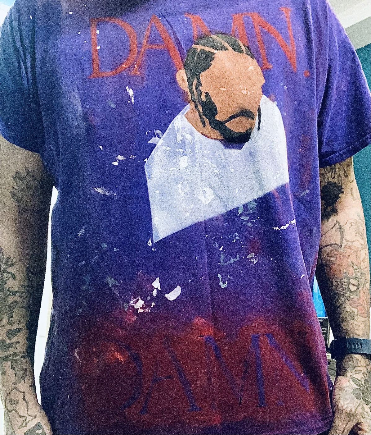 Other DAMN Kendrick custom DIY handmade airbrush shirt Size US XL / EU 56 / 4 - 2 Thumbnail