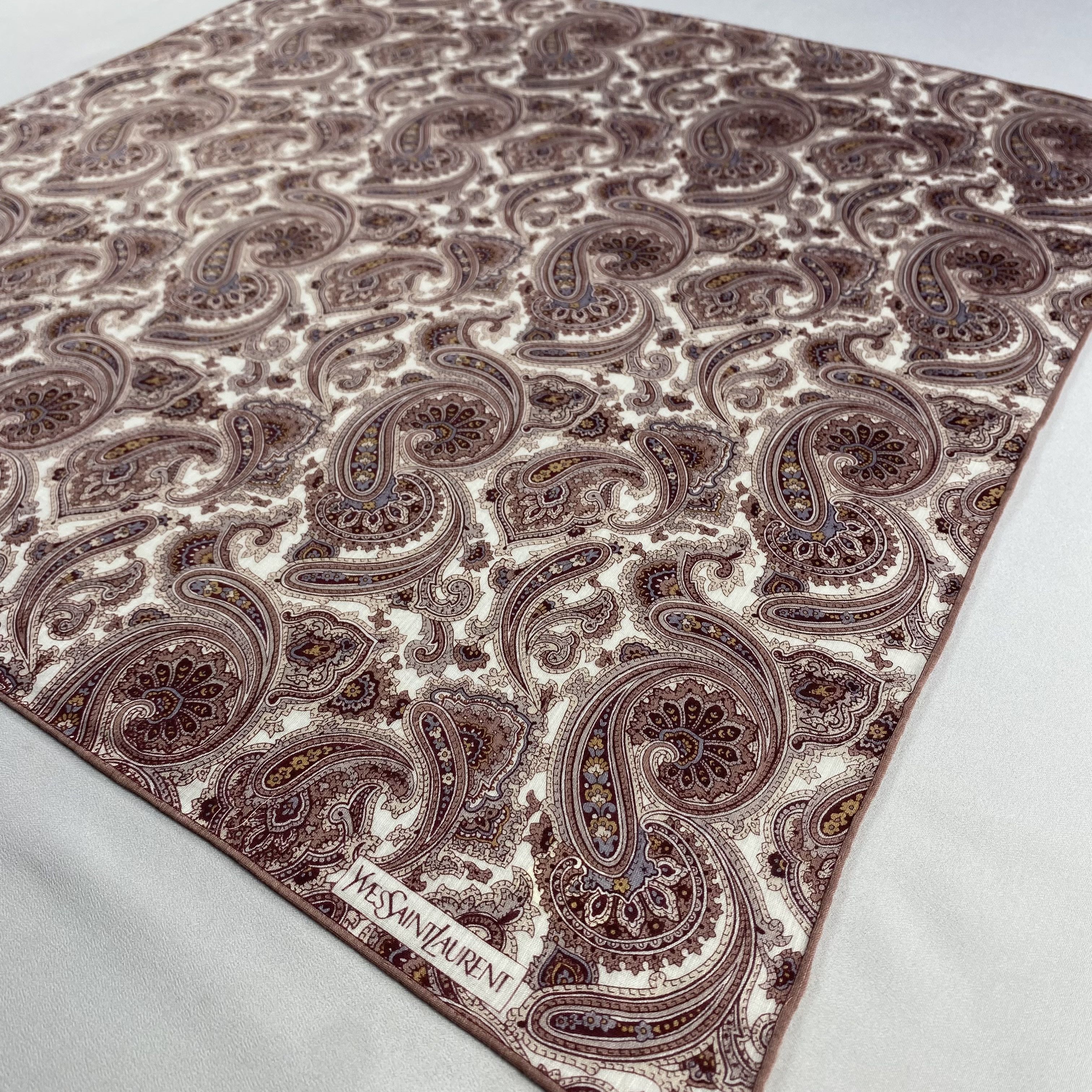 Vintage Yves Saint Laurent Handkerchief / Neckerchief-P1068 Size ONE SIZE - 2 Thumbnail