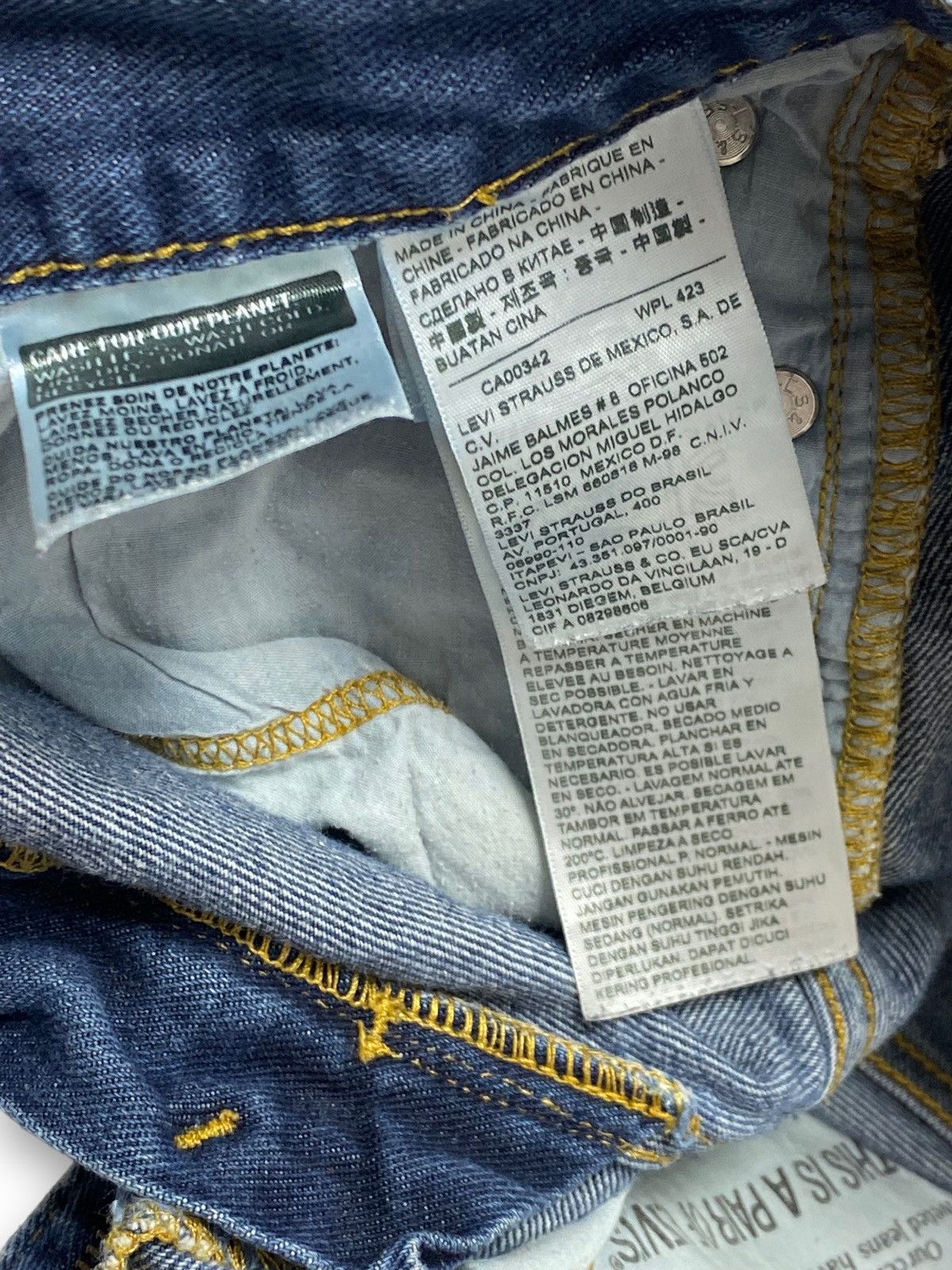 Jean Vintage LEVI'S Denim Blue Jeans 514 Size US 32 / EU 48 - 9 Thumbnail